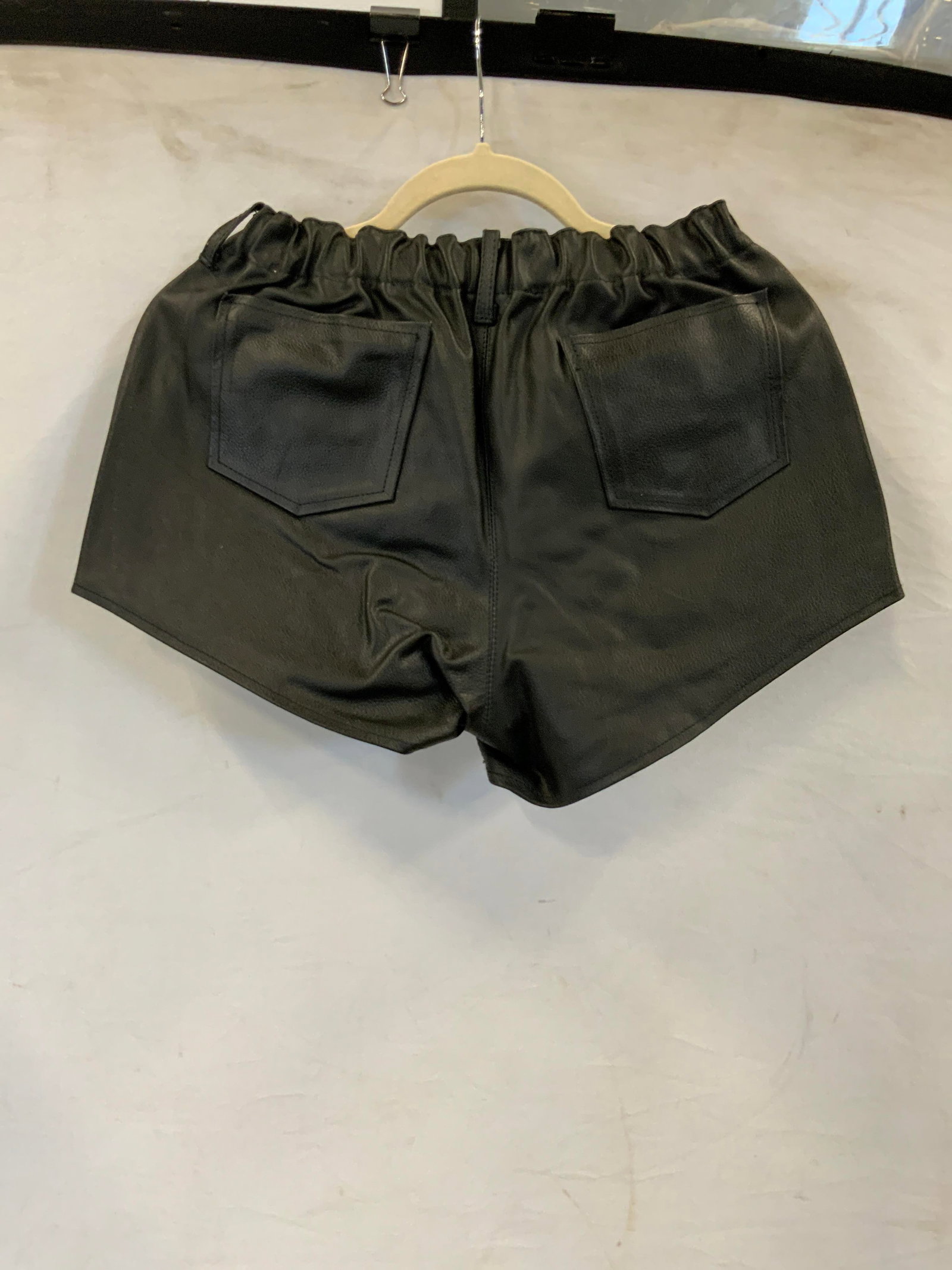 Leather riding chaps snap off crotch panel - 2