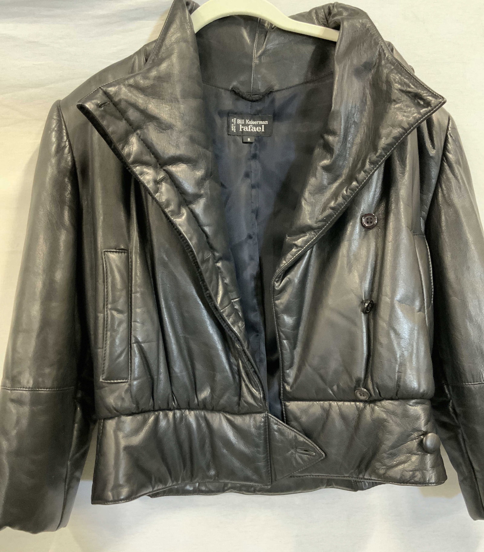 Vntg Bill Kaiserman Rafael leather jacket 1980s (1 of 6)
