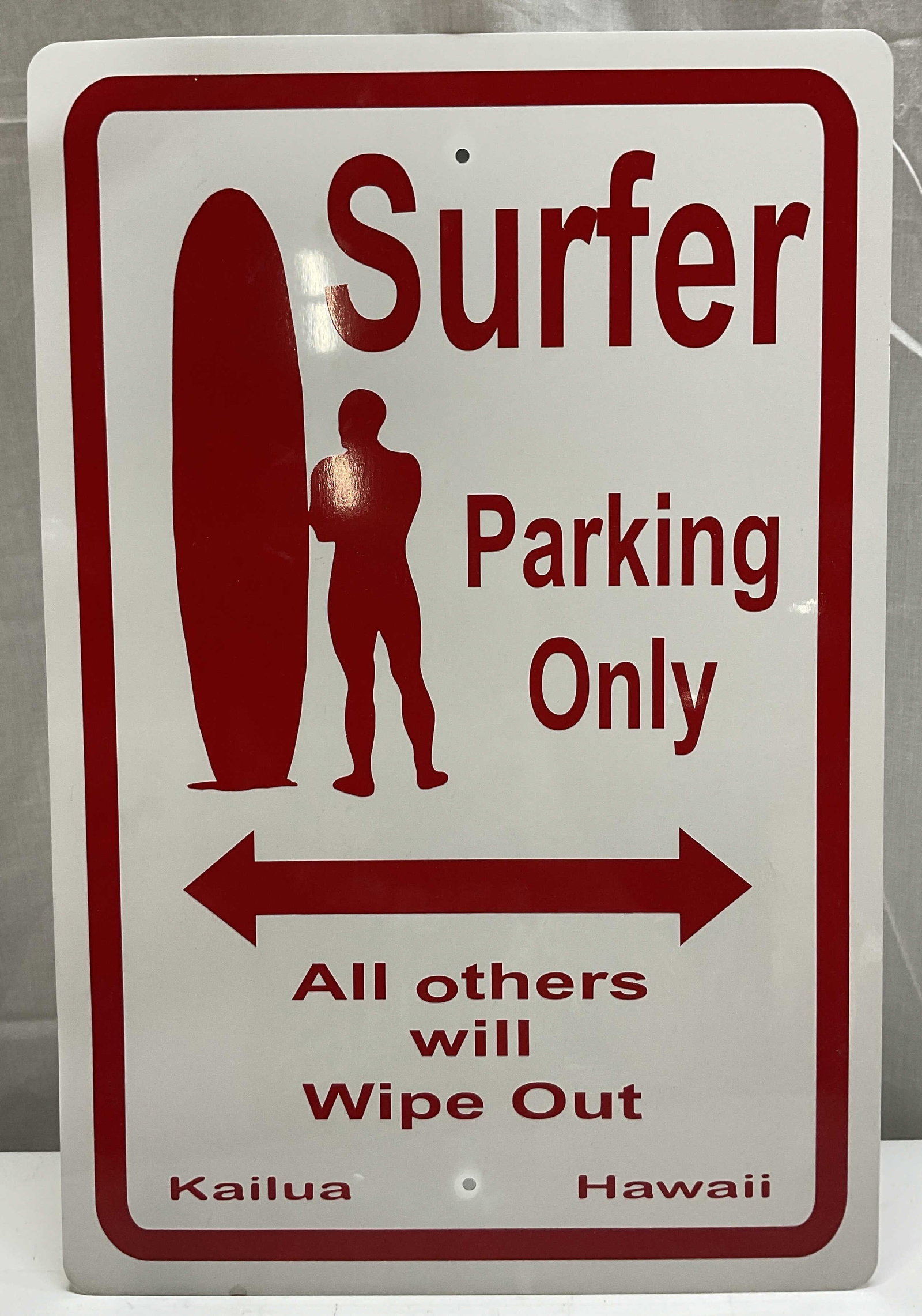 Surfer Parking Only Aluminum Wall Sign (1 of 7)