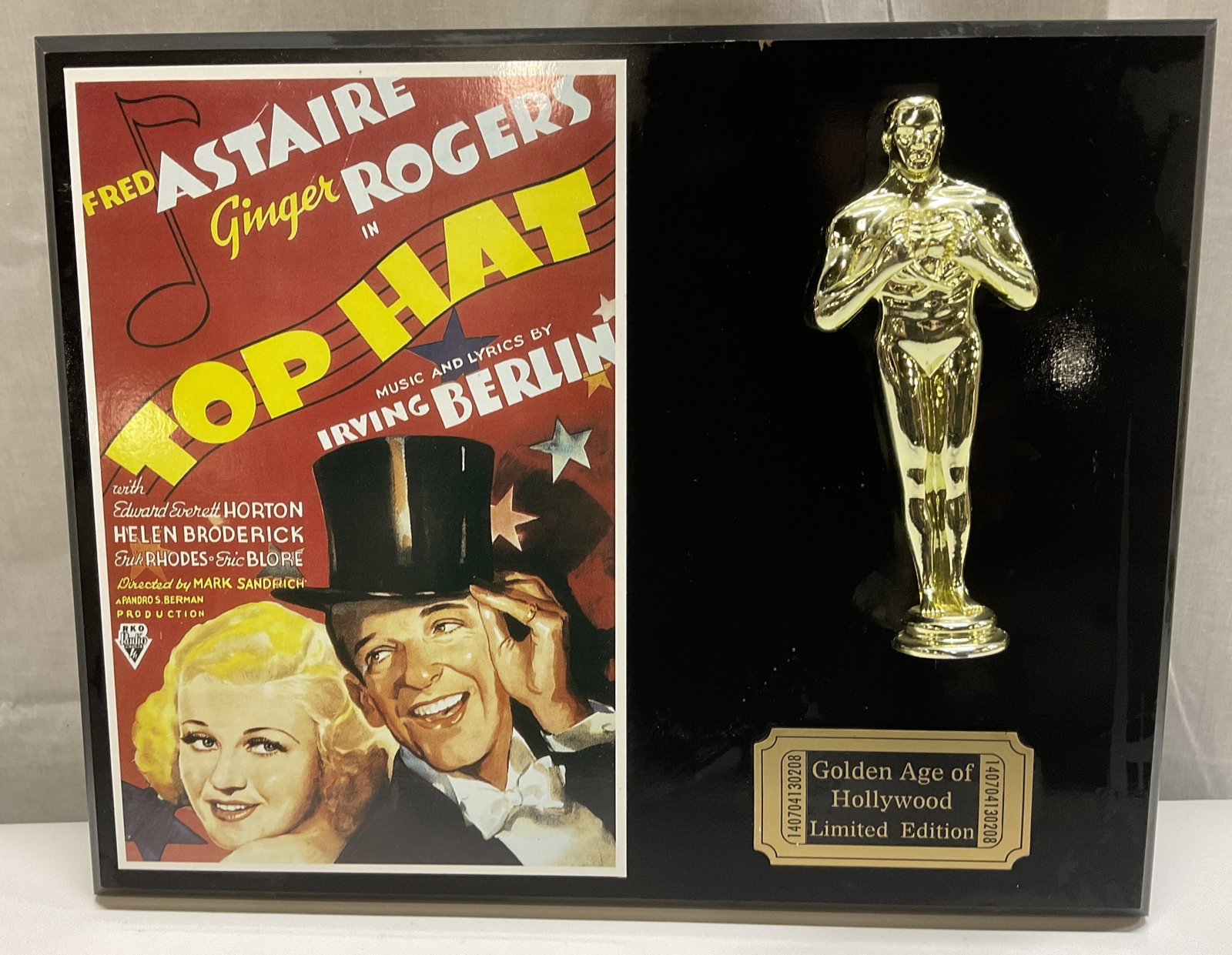 Limited Edition Fred Astaire& Ginger Rogers Plaque (1 of 6)