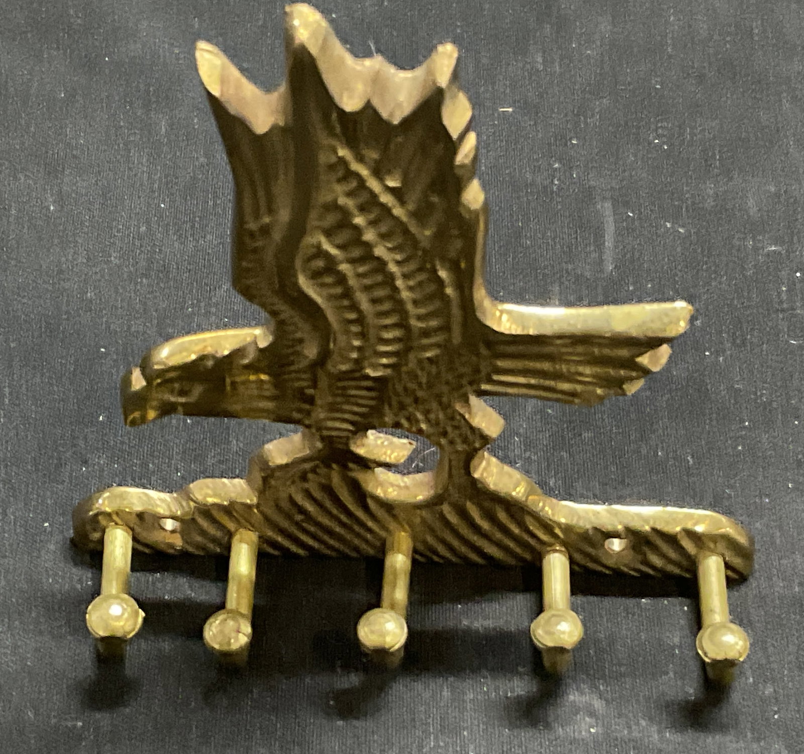 VTG Solid Brass Bald Eagle Key Rack