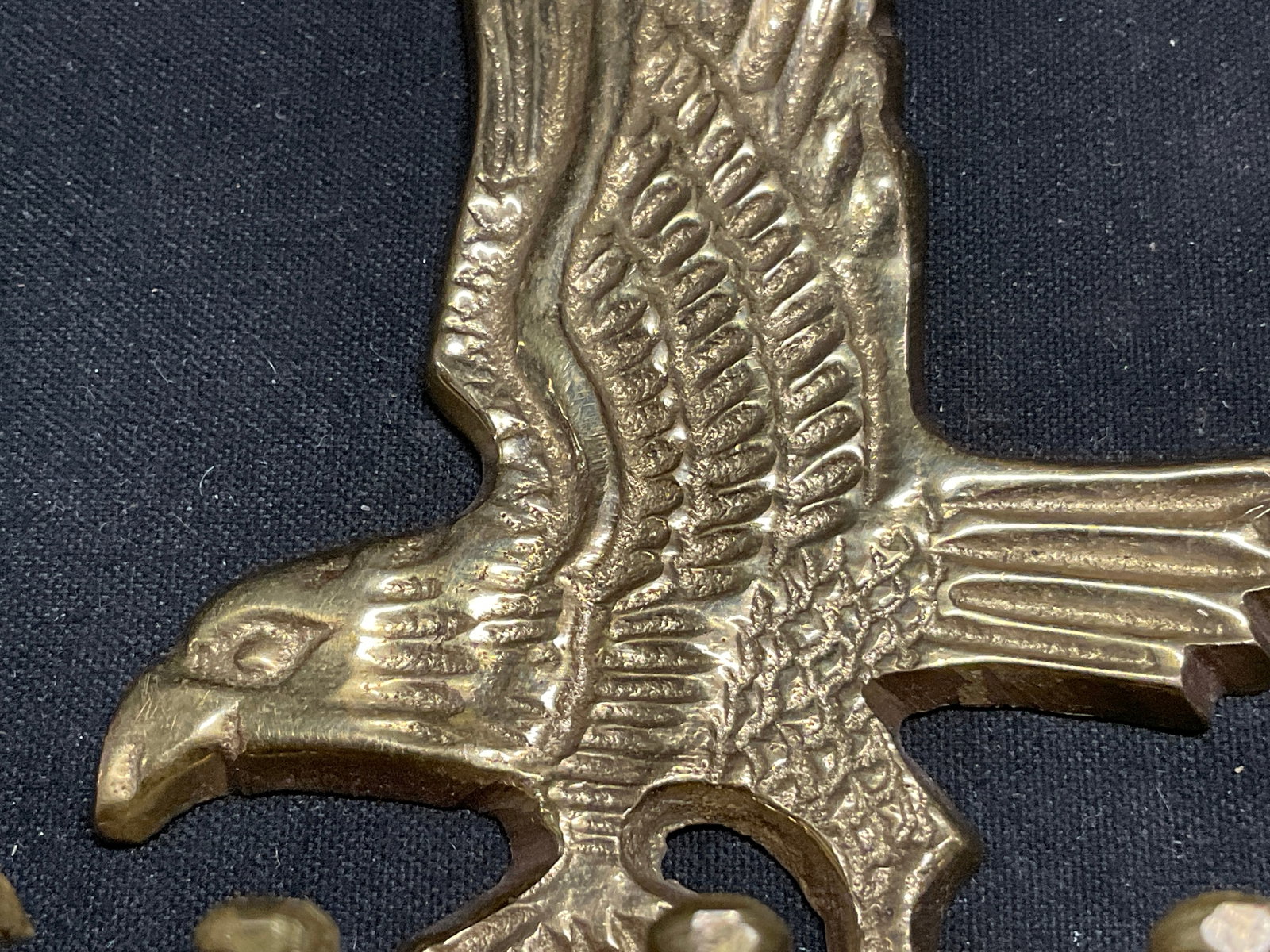 VTG Solid Brass Bald Eagle Key Rack - 5