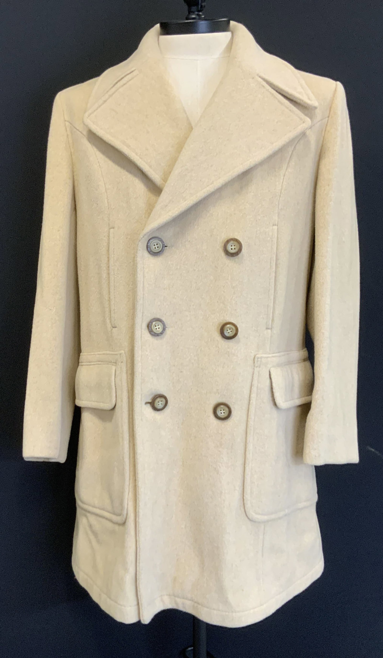 Vntg Lakeland double breasted wool coat. 1970s (1 of 6)