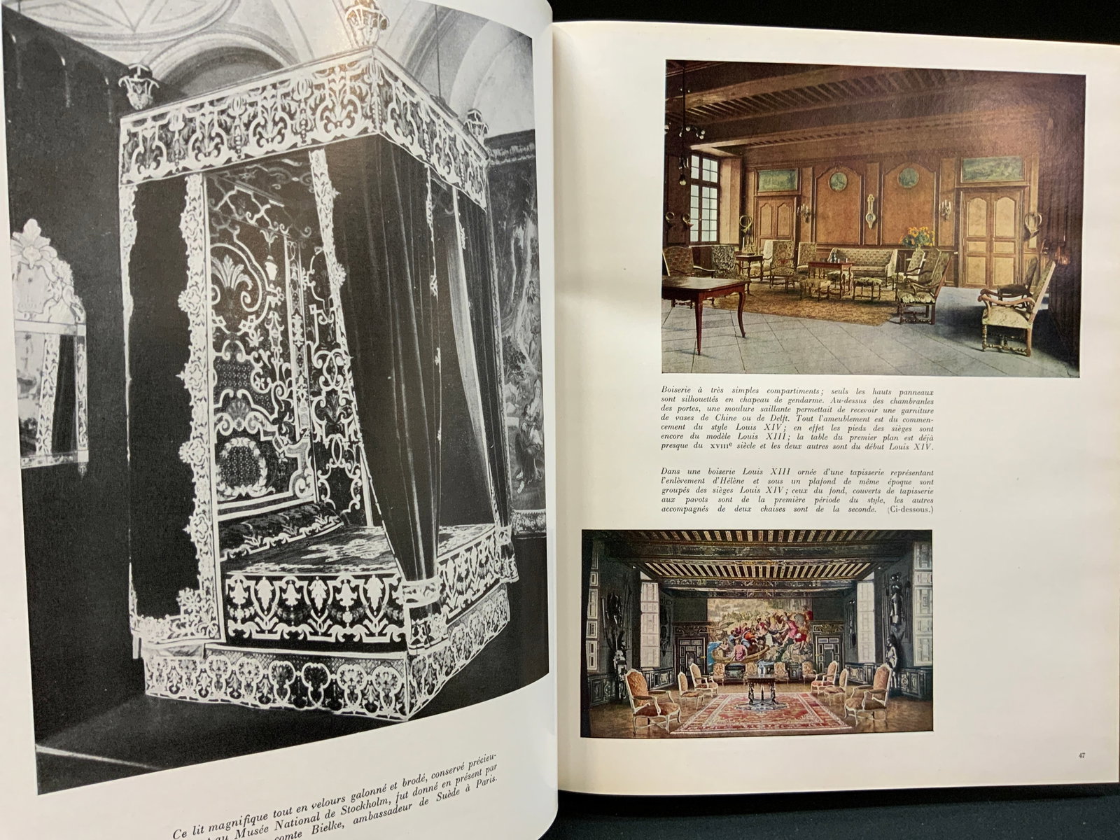 1950 Design Illus. Bk Styles De France, France: 1950 decorative arts monograph illustrated book titled Styles de France: Meubles et Ensembles apde 1610 a 1920. Edited by Oliver Queant, curated by Jean de Hillerin. Published by Les Publications de F