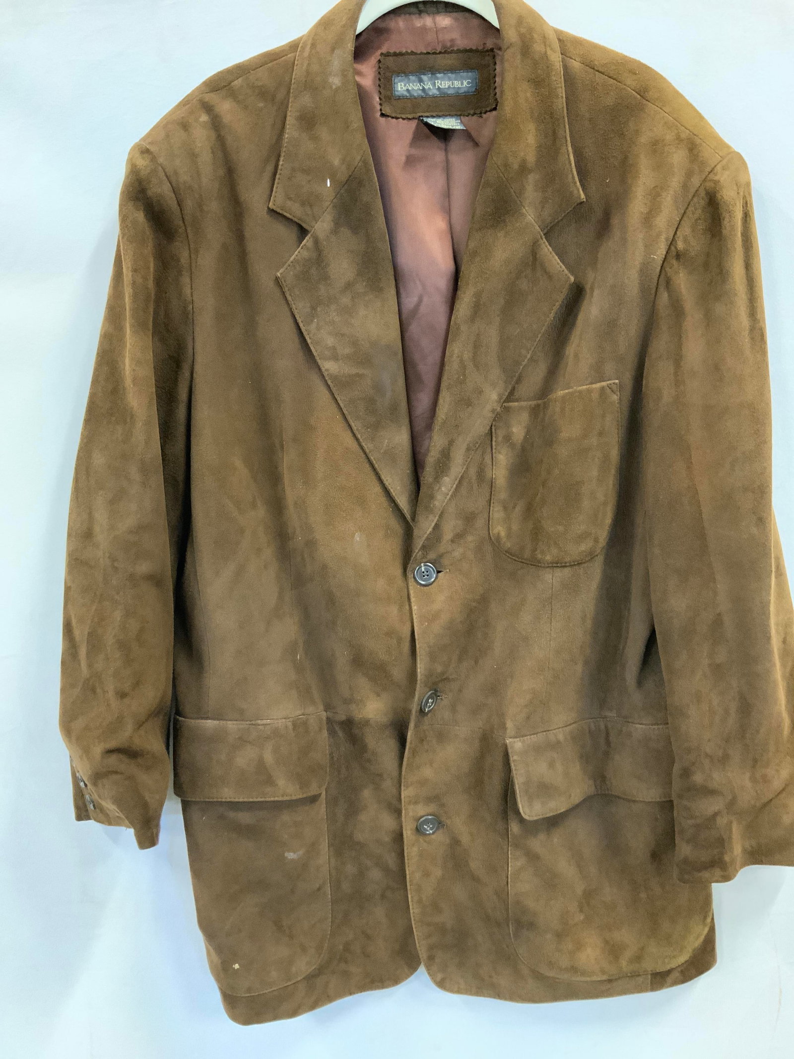 Vntg Banana Republic suede leather blazer. (1 of 7)