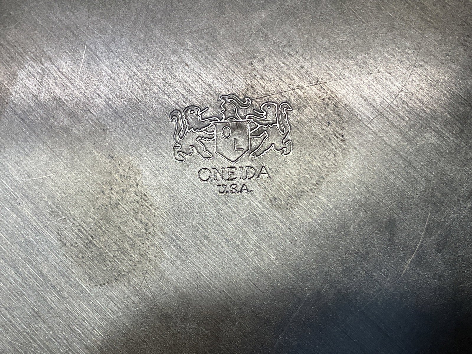 Oneida Silver Plated Handled Serving Tray USA - 5