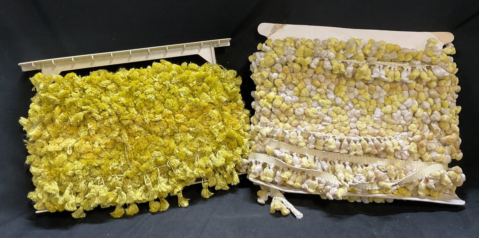 Lt3 VTG Yellow Tassel Fringe SPAIN & BRIT (1 of 6)