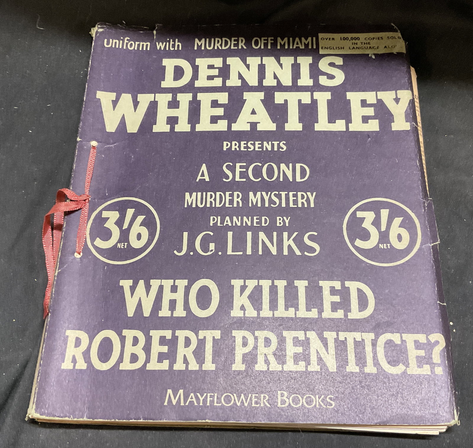 VTG Wheatley & Links Crime Dossier Game Novel: Vintage 1980 Dennis Wheatley and J.G. Links Crime Dossier Game Novel. Title Who Killed Robert Prentice?. Published by Mayflower Books. Contains Folder of Evidence Such as Police Reports, Telegrams, Ph