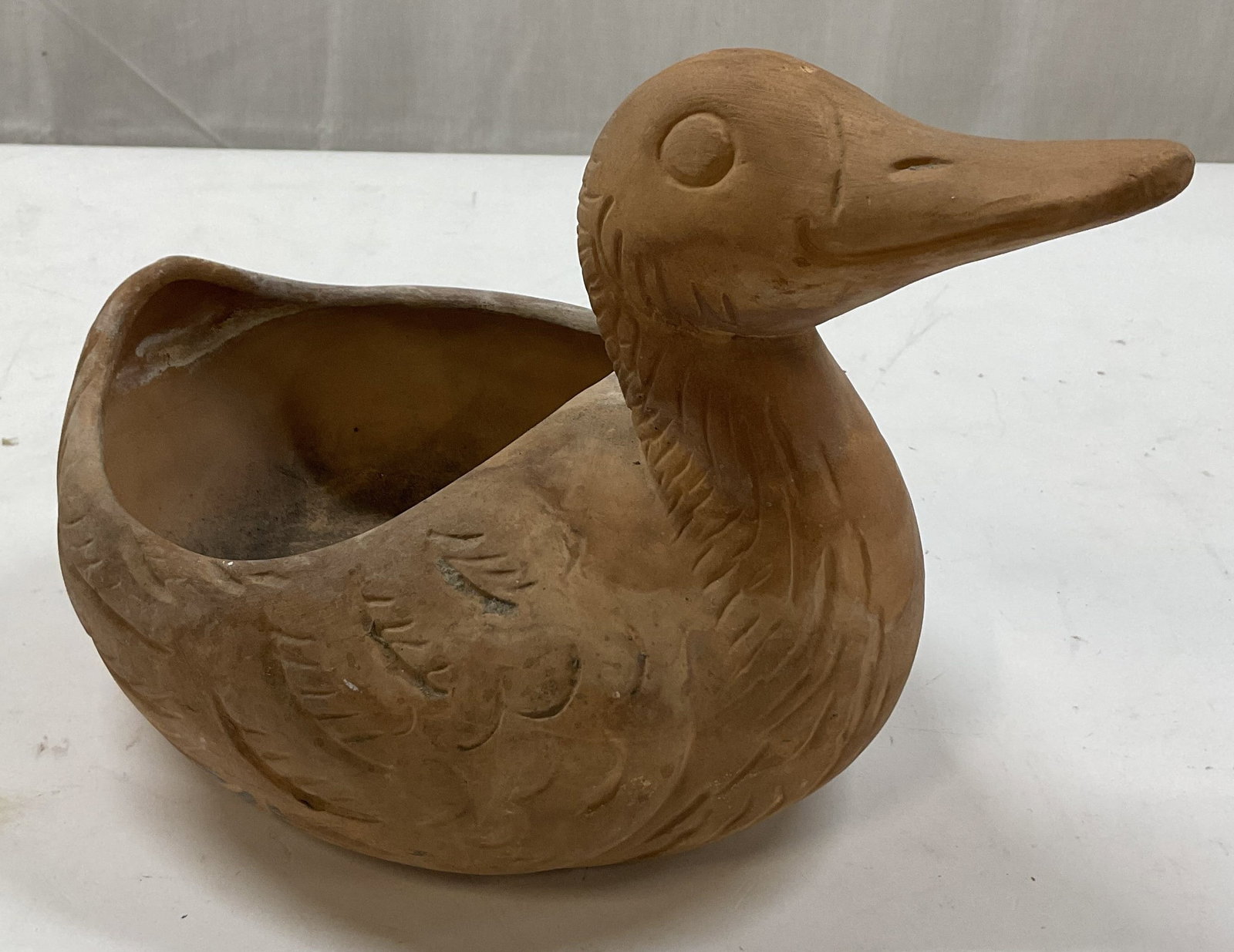 Vintage Terracotta Duck Planter Mexico (1 of 9)