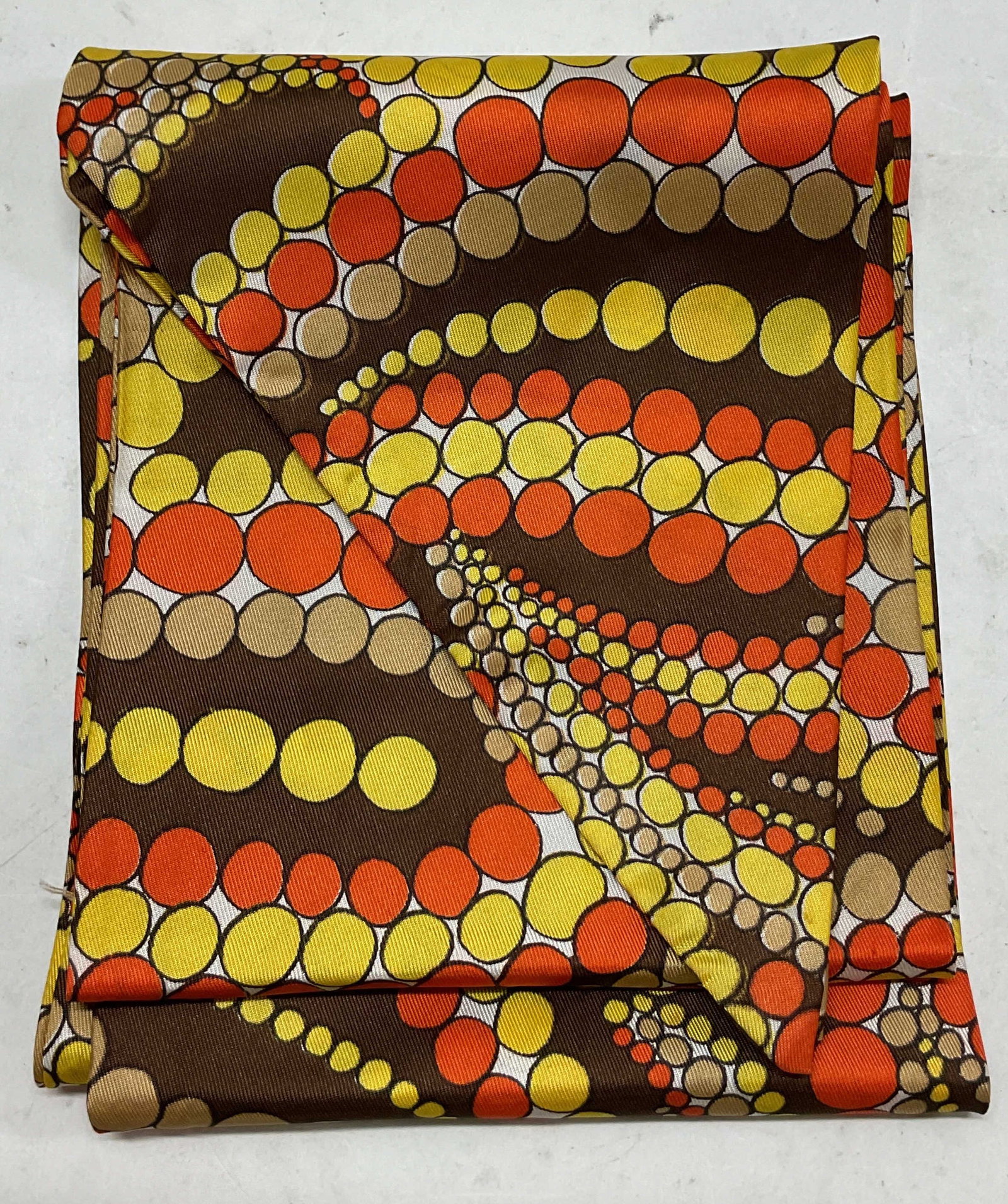 Vintage Geometric Multicolor Silk Scarf (1 of 6)