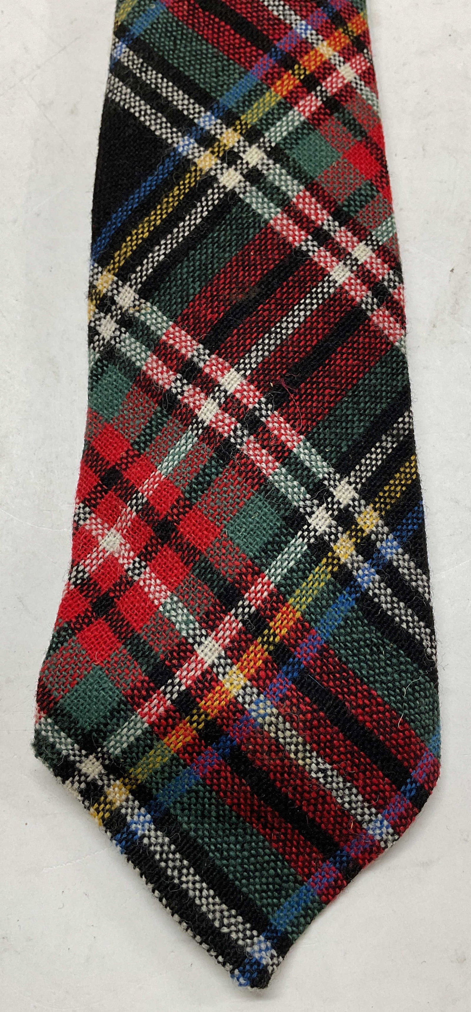 Kipper Wool Multicolor Plaid Neck Tie (1 of 6)