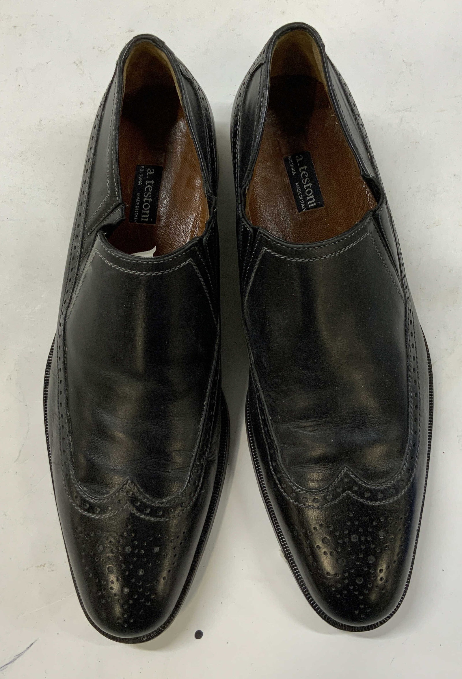 Vntg Black Label A.Testoni dress shoes , Italy (1 of 8)