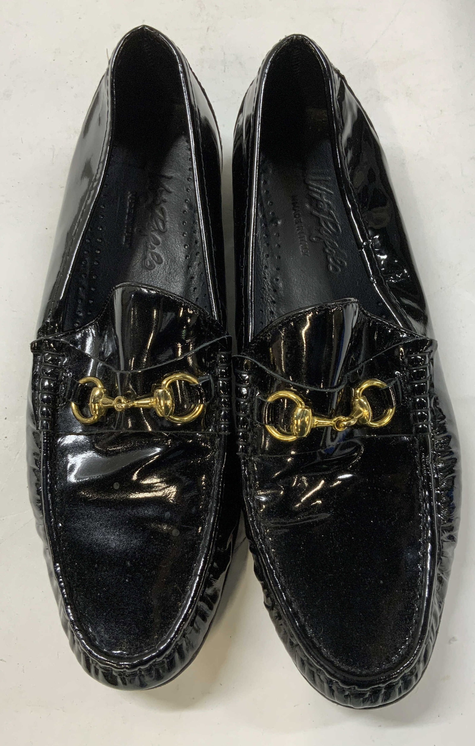 Vntg Vito Rufolo leather horse bit loafers , Italy (1 of 8)