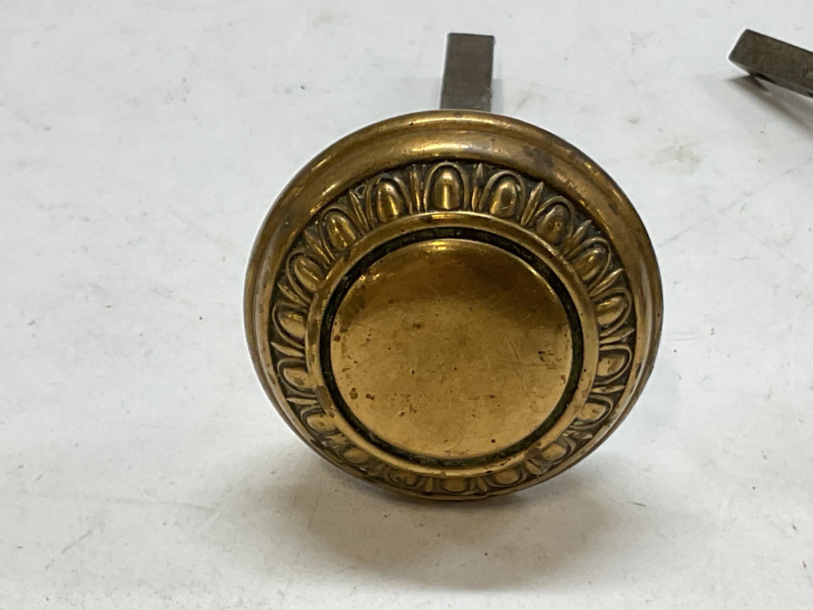 Lot 8 Antique Assorted Brass Door Knobs - 10