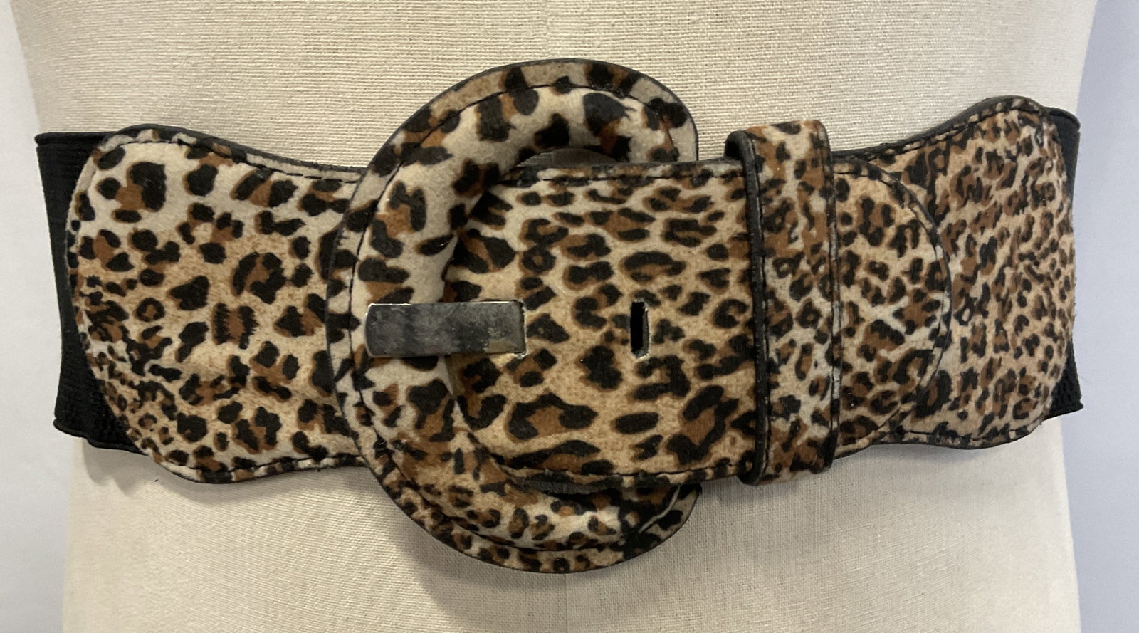 Thick Leopard Print Elastic Belt (1 of 6)