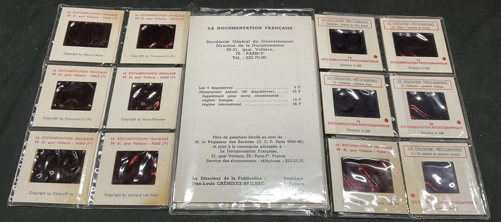 1972 35mm FRENCH Informational Photographic Slides (1 of 7)