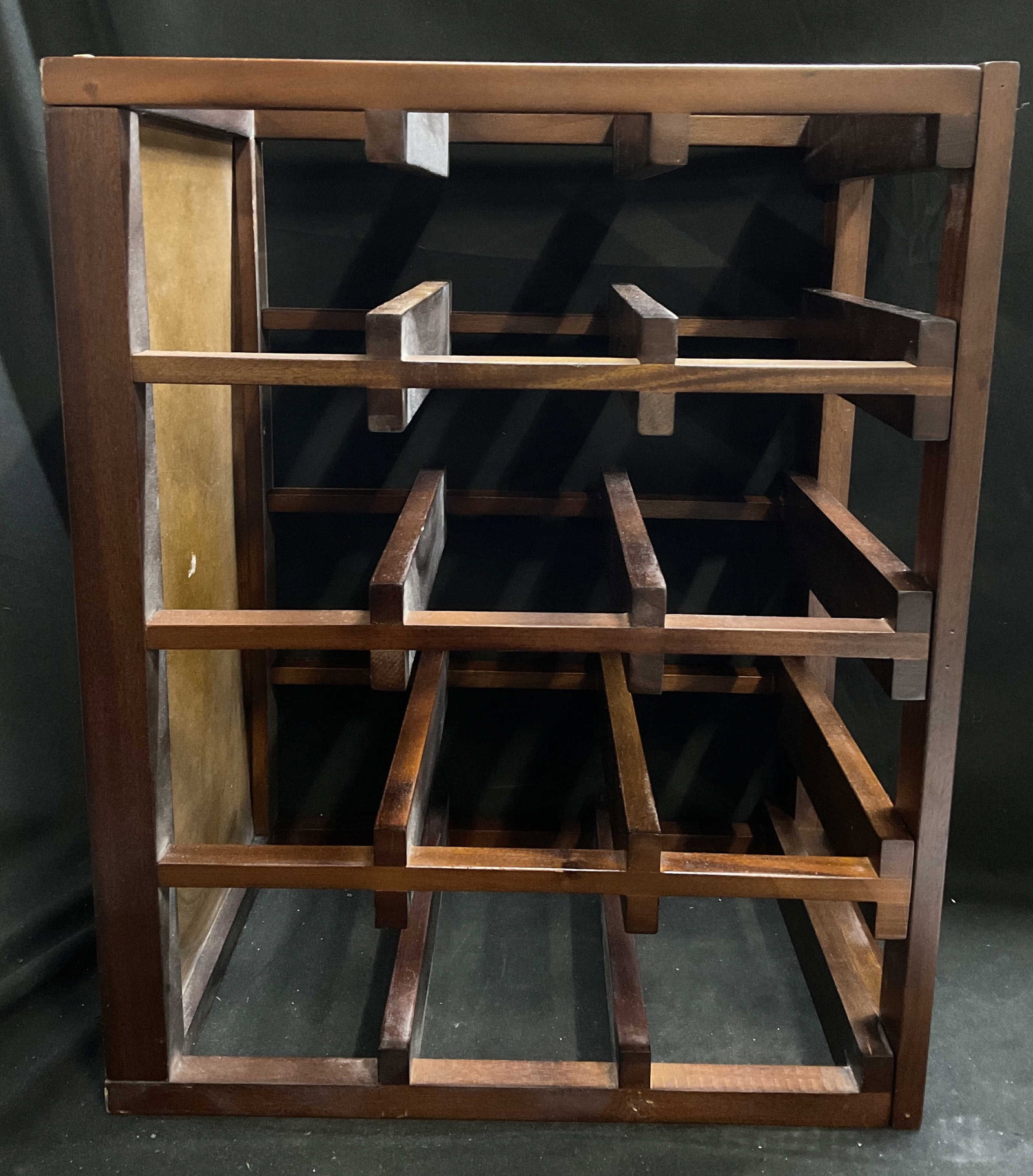 Wooden Countertop 12 Cap Wine Rack (1 of 6)