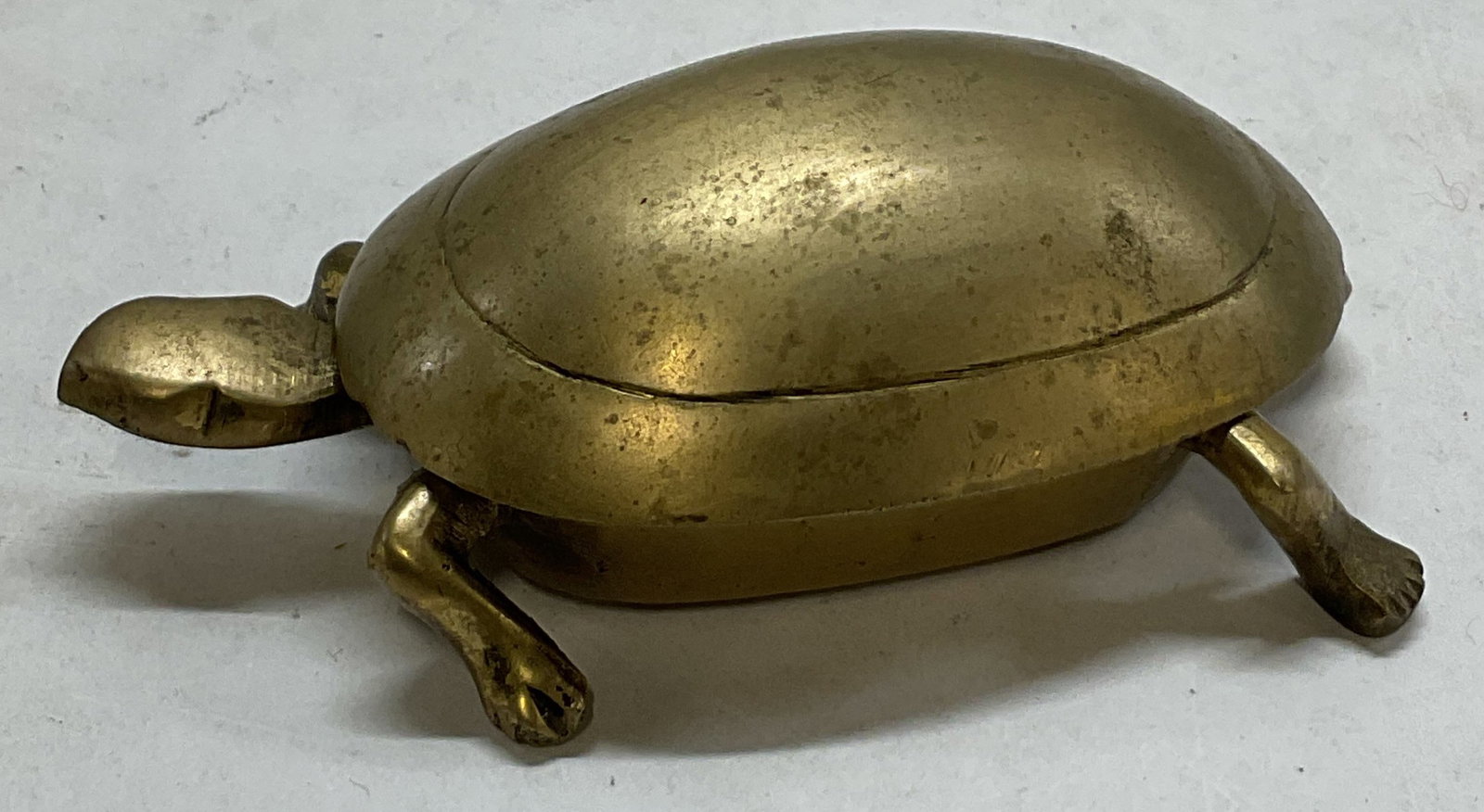 Vintage Solid Brass Turtle Trinket Box India (1 of 8)
