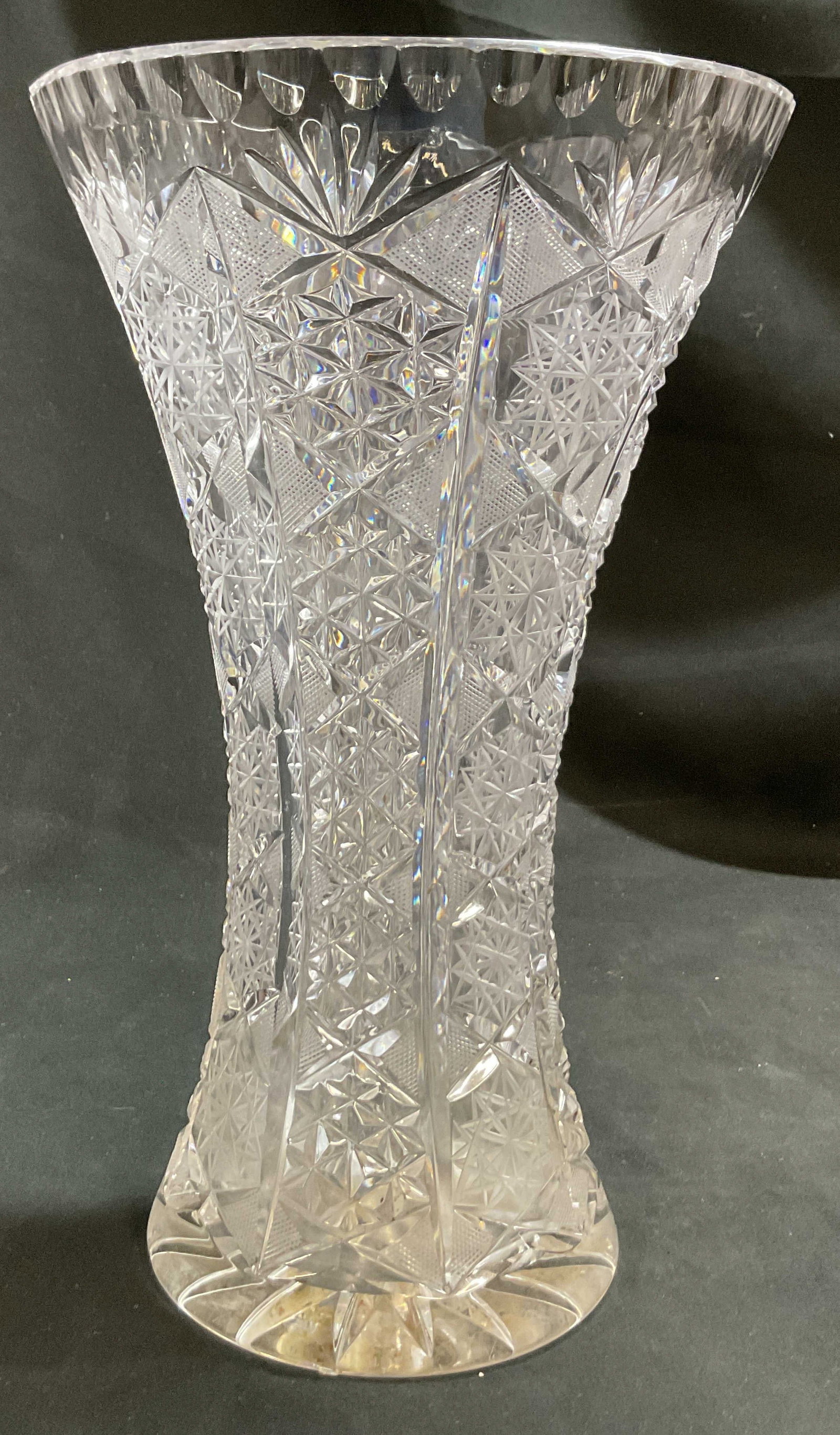 American Brilliant Period Cut Crystal Vase (1 of 8)