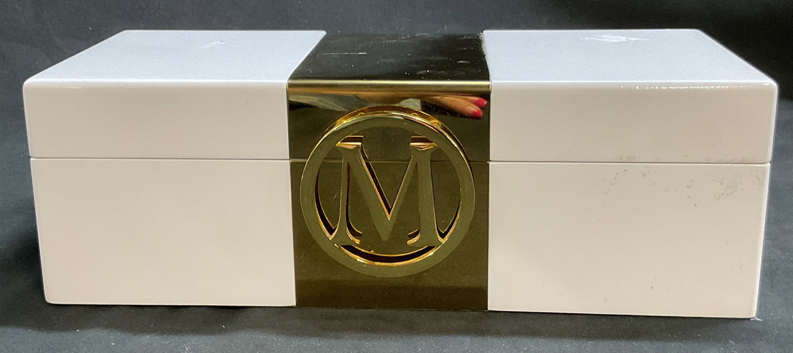 C. Wonder White Lacquered Monogram Jewelry Box (1 of 8)