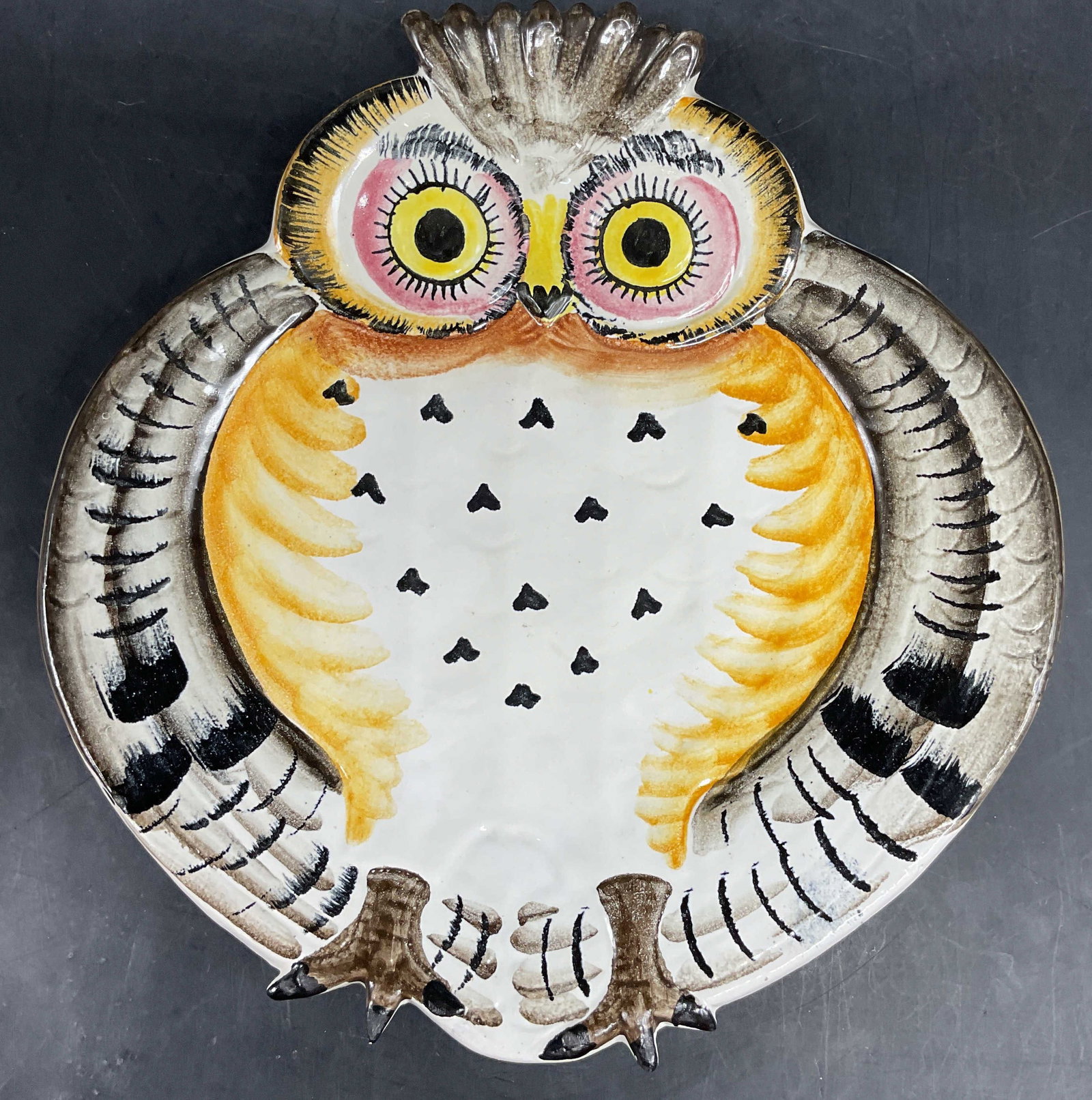 Porc Owl Plate Italy for Bonwit Teller (1 of 8)