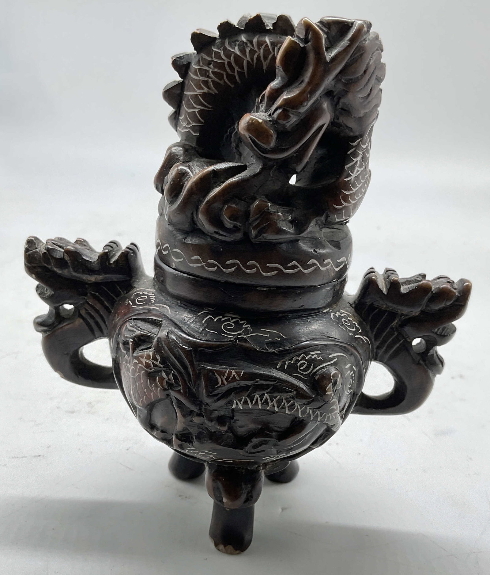 Antique Chinese Dragon Incense Burner (1 of 10)
