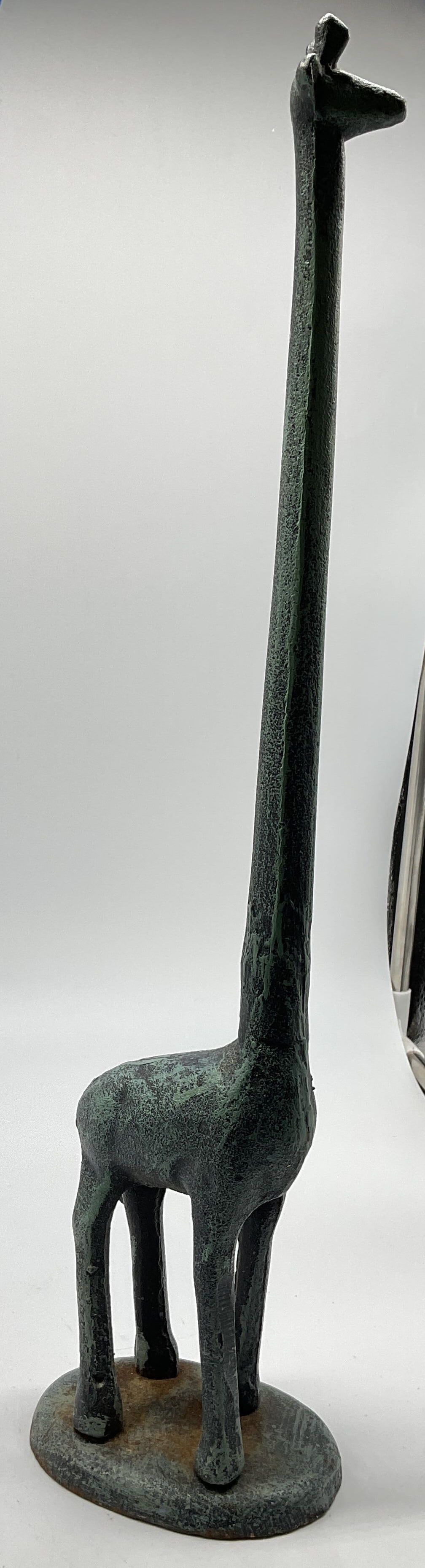 Cast Iron Patina Green Giraffe Figural (1 of 11)