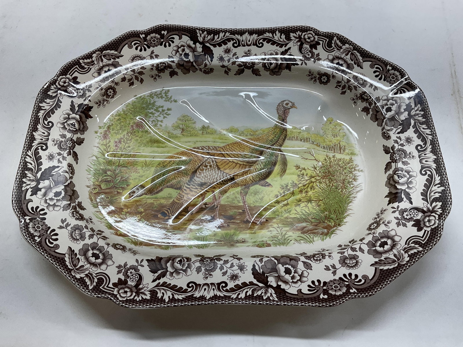 Spode Woodland Octagonal Serving Platter, Eng (1 of 11)