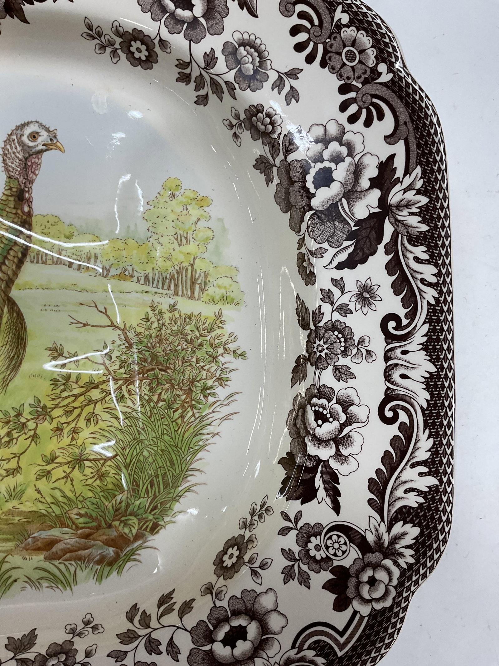Spode Woodland Octagonal Serving Platter, Eng - 7