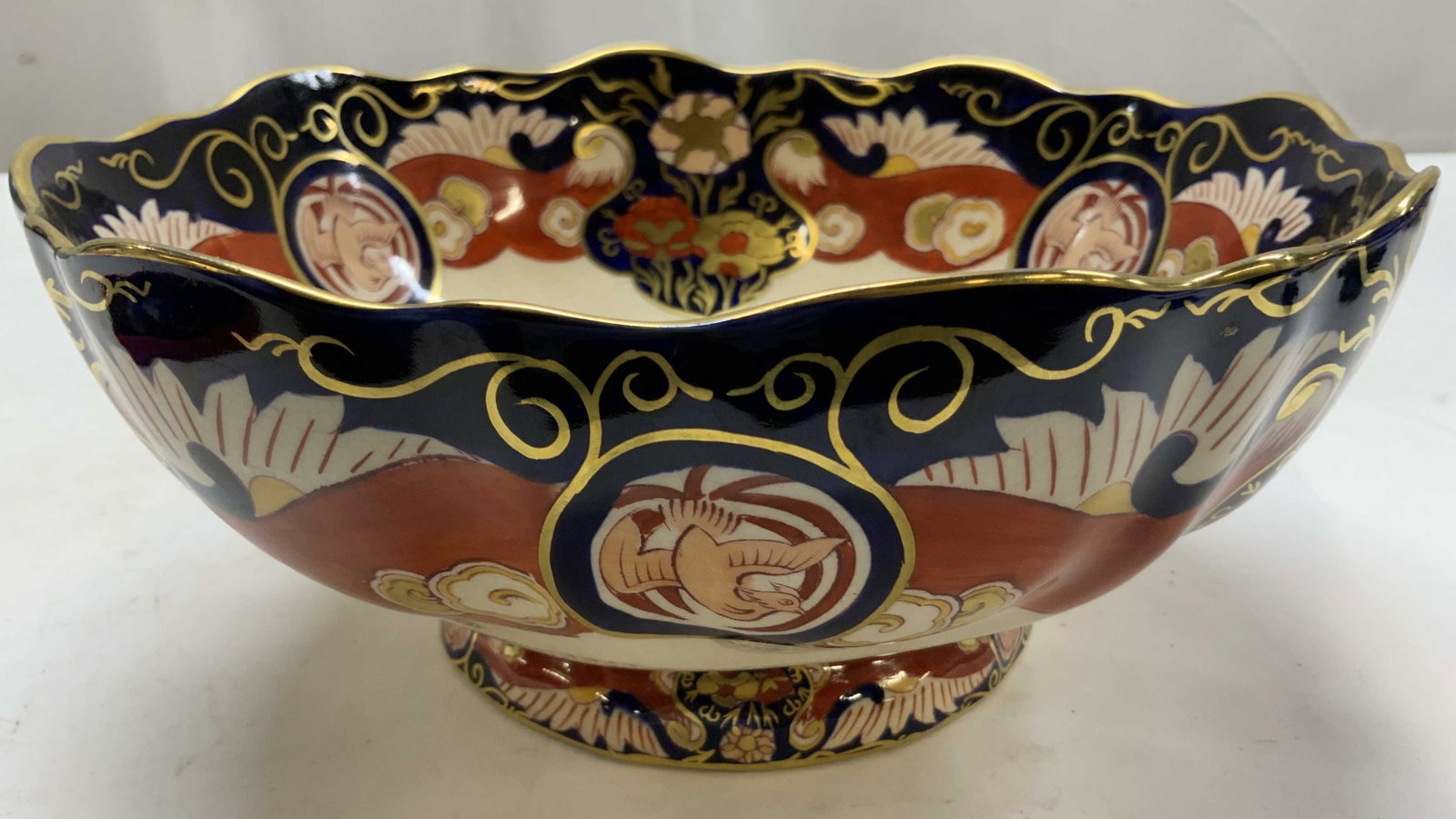 Antq Masons Imperial Ironstone Ftd Bowl, Eng (1 of 16)
