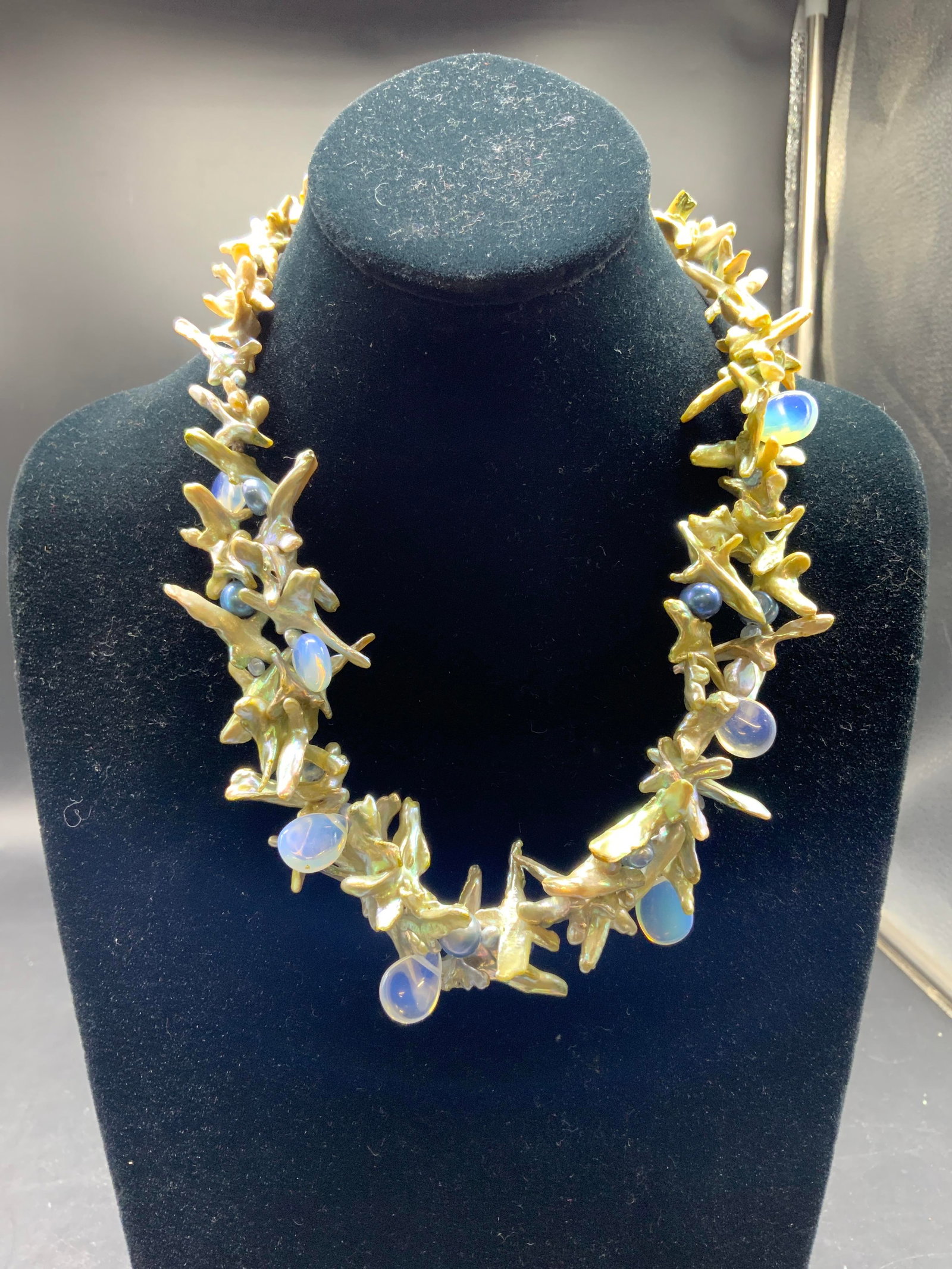 Statement Necklace Baroque Fresh Water Pearls - 11