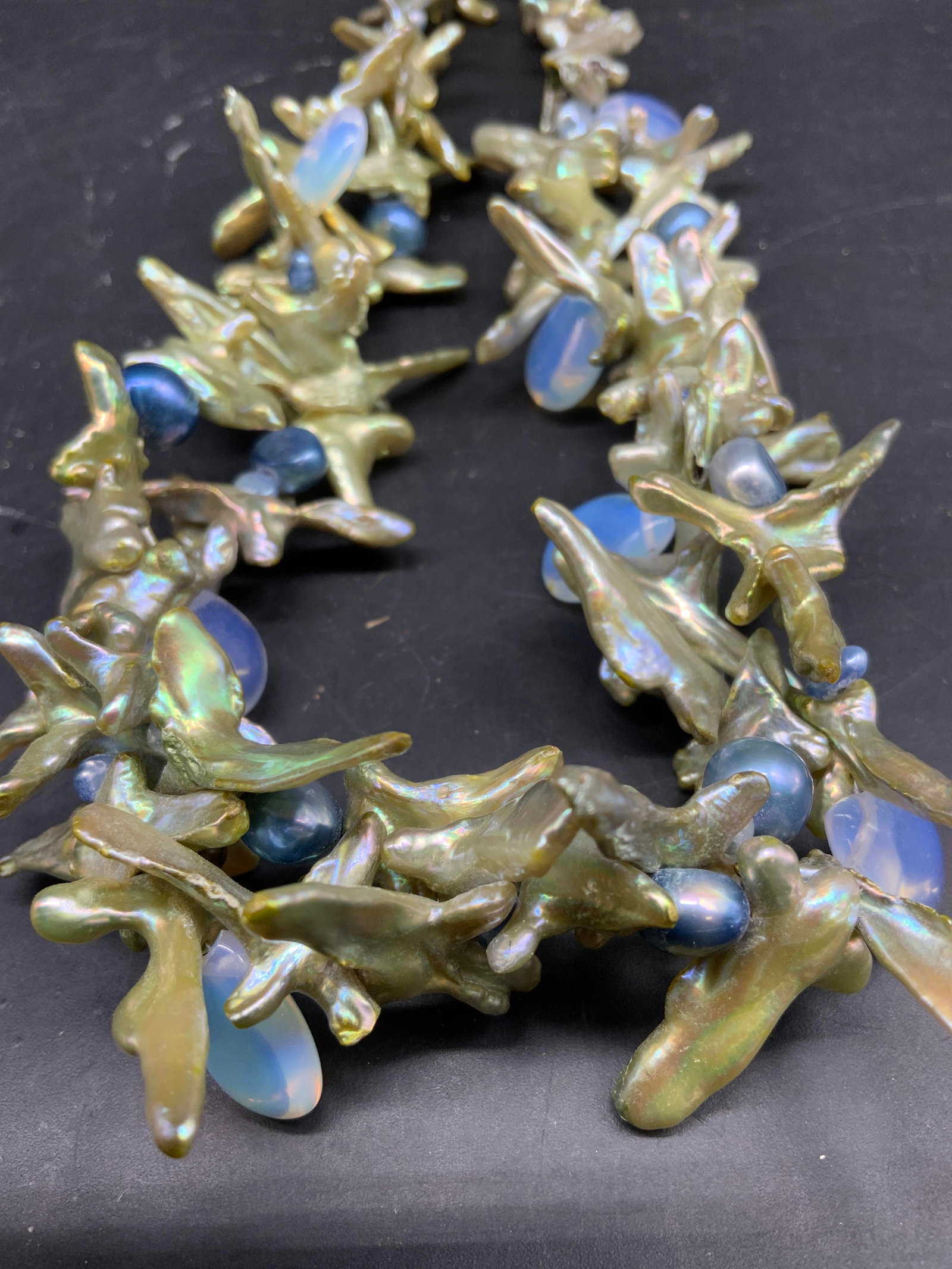 Statement Necklace Baroque Fresh Water Pearls - 2