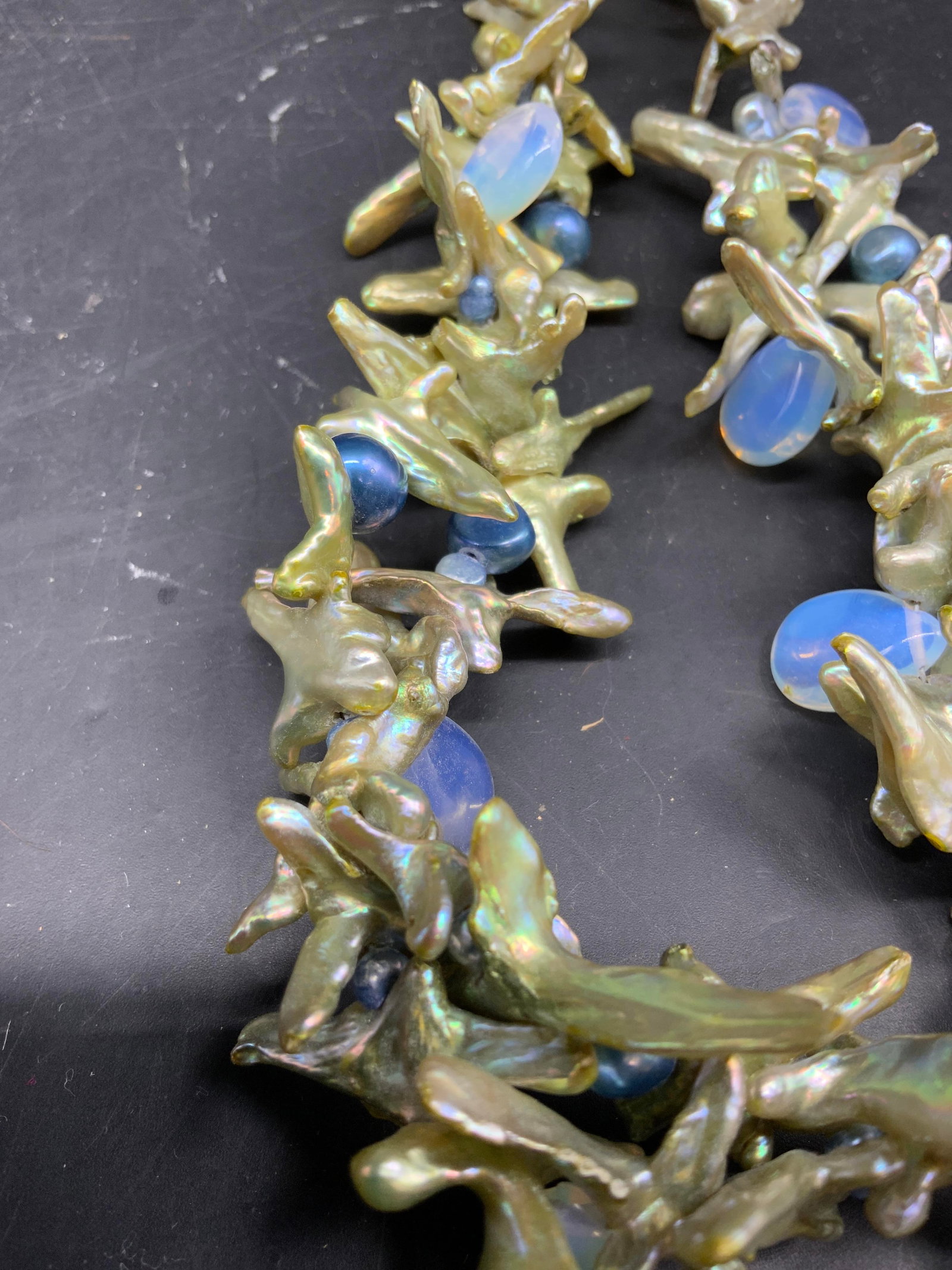 Statement Necklace Baroque Fresh Water Pearls - 3