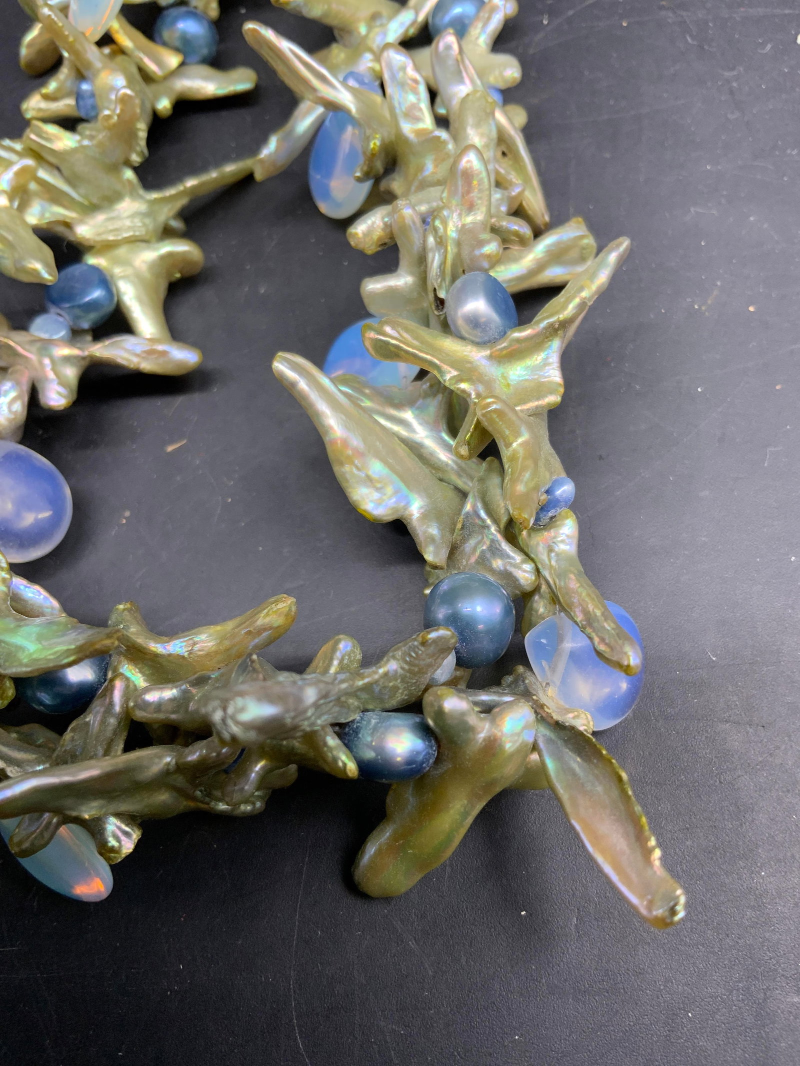 Statement Necklace Baroque Fresh Water Pearls - 5