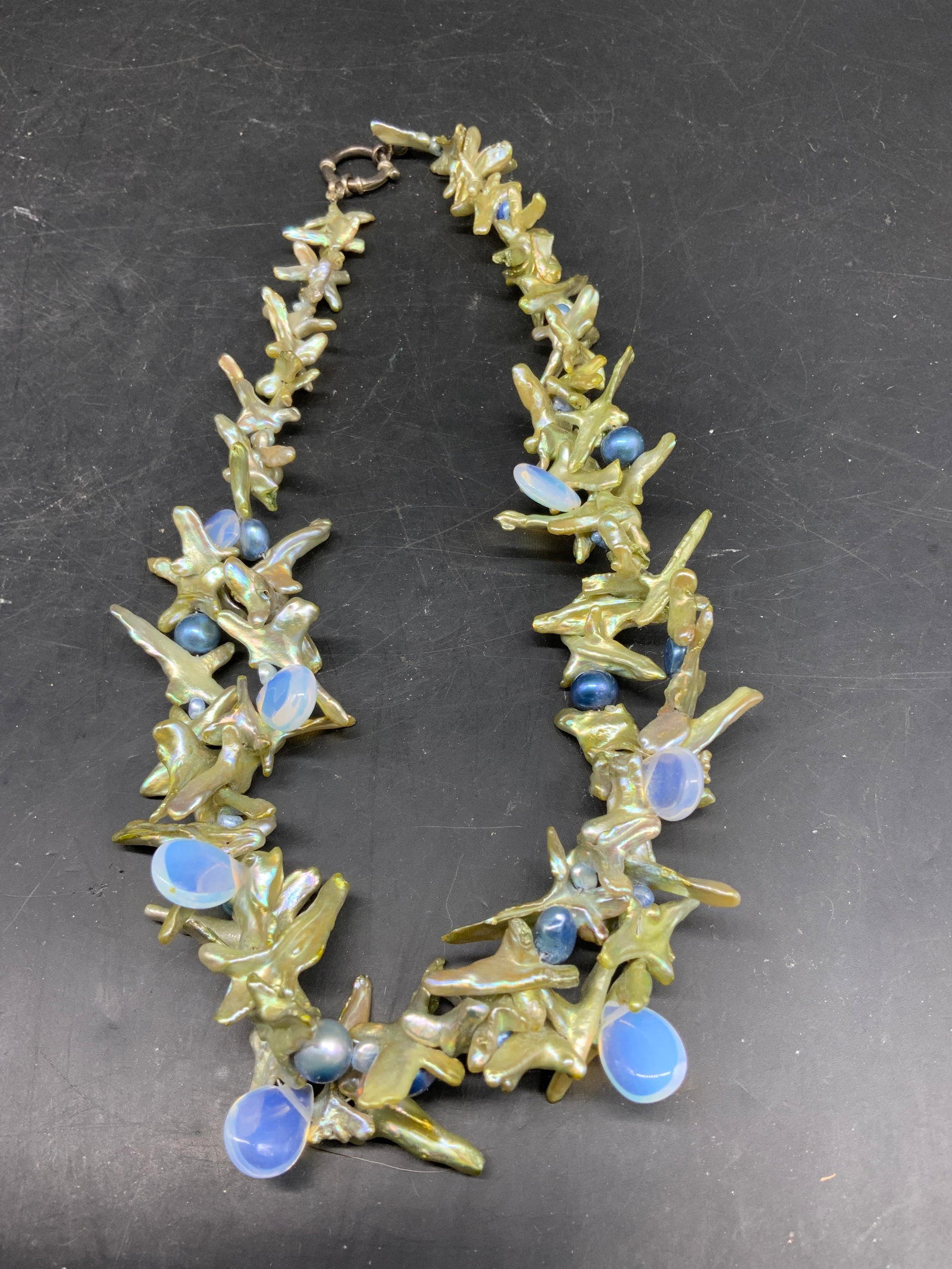 Statement Necklace Baroque Fresh Water Pearls - 7