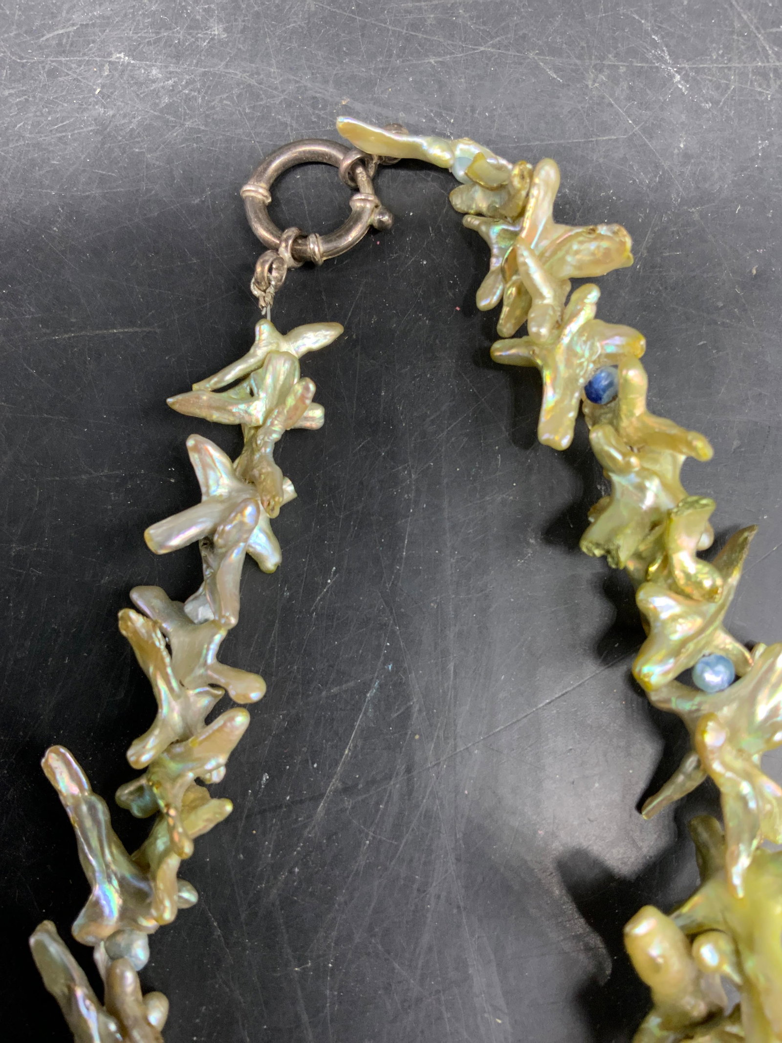 Statement Necklace Baroque Fresh Water Pearls - 9