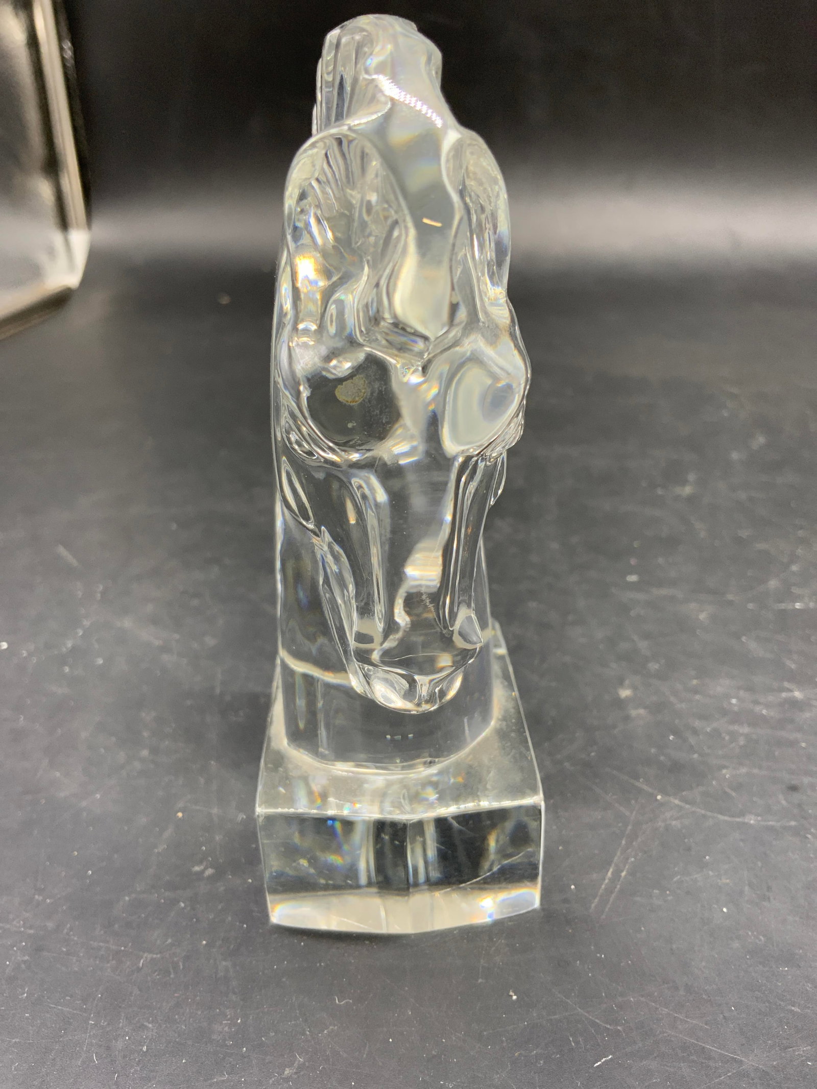Sgnd Steuben Solid Crystal Horse Head - 3