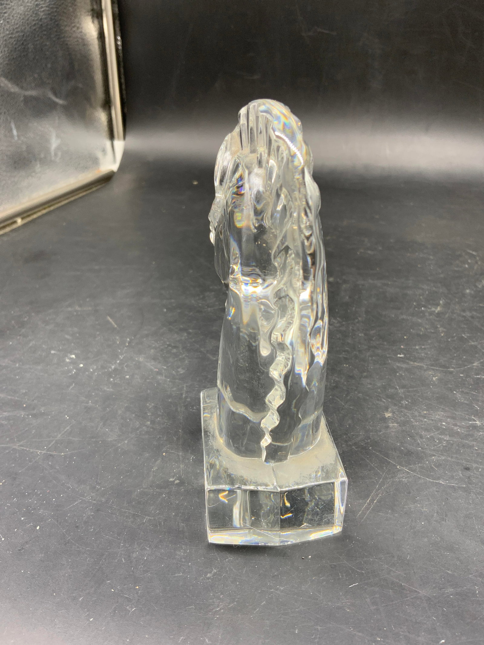 Sgnd Steuben Solid Crystal Horse Head - 5