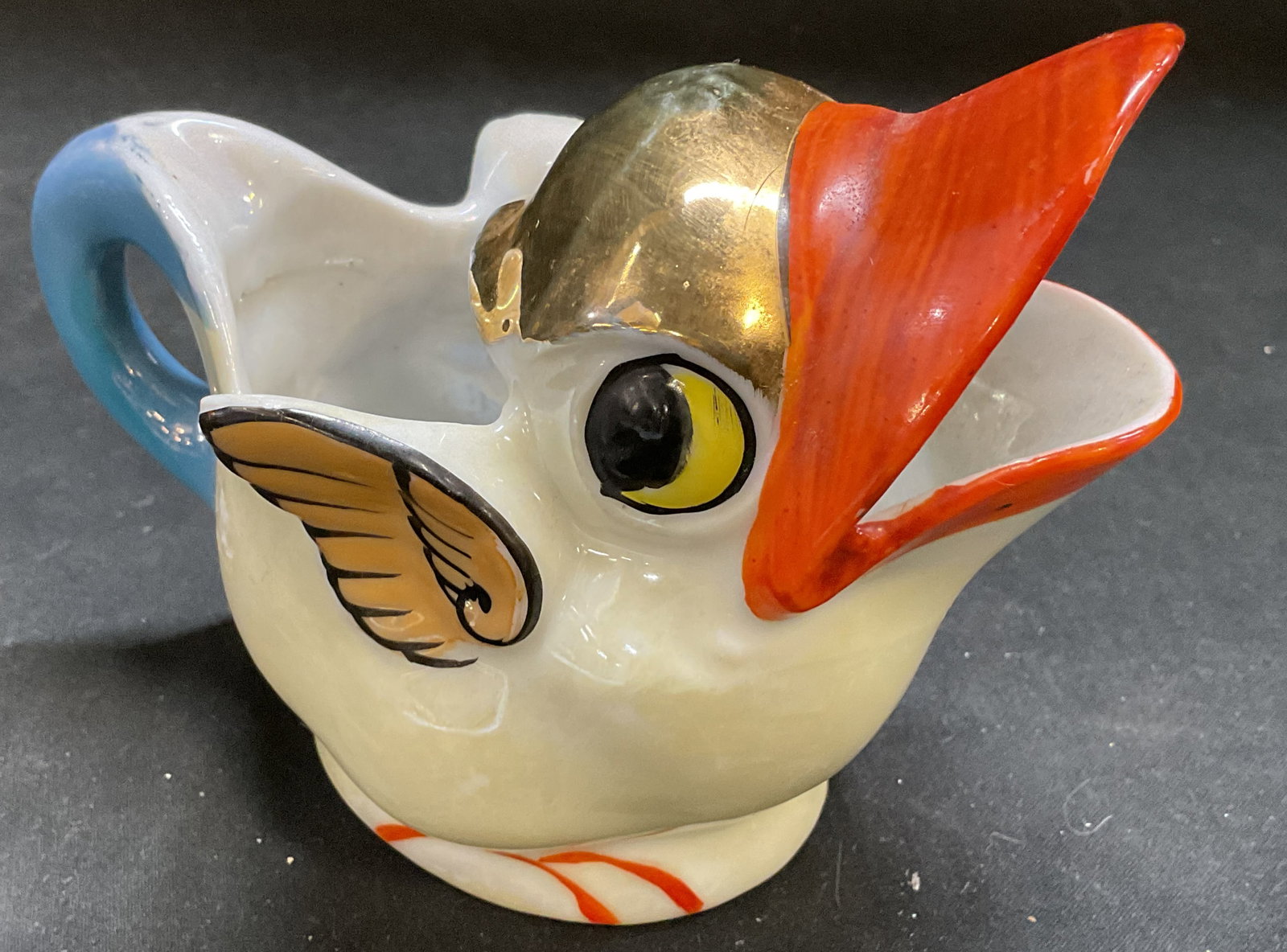 Vtg Japanese Lusterware Whimsical Bird Pitcher (1 of 6)