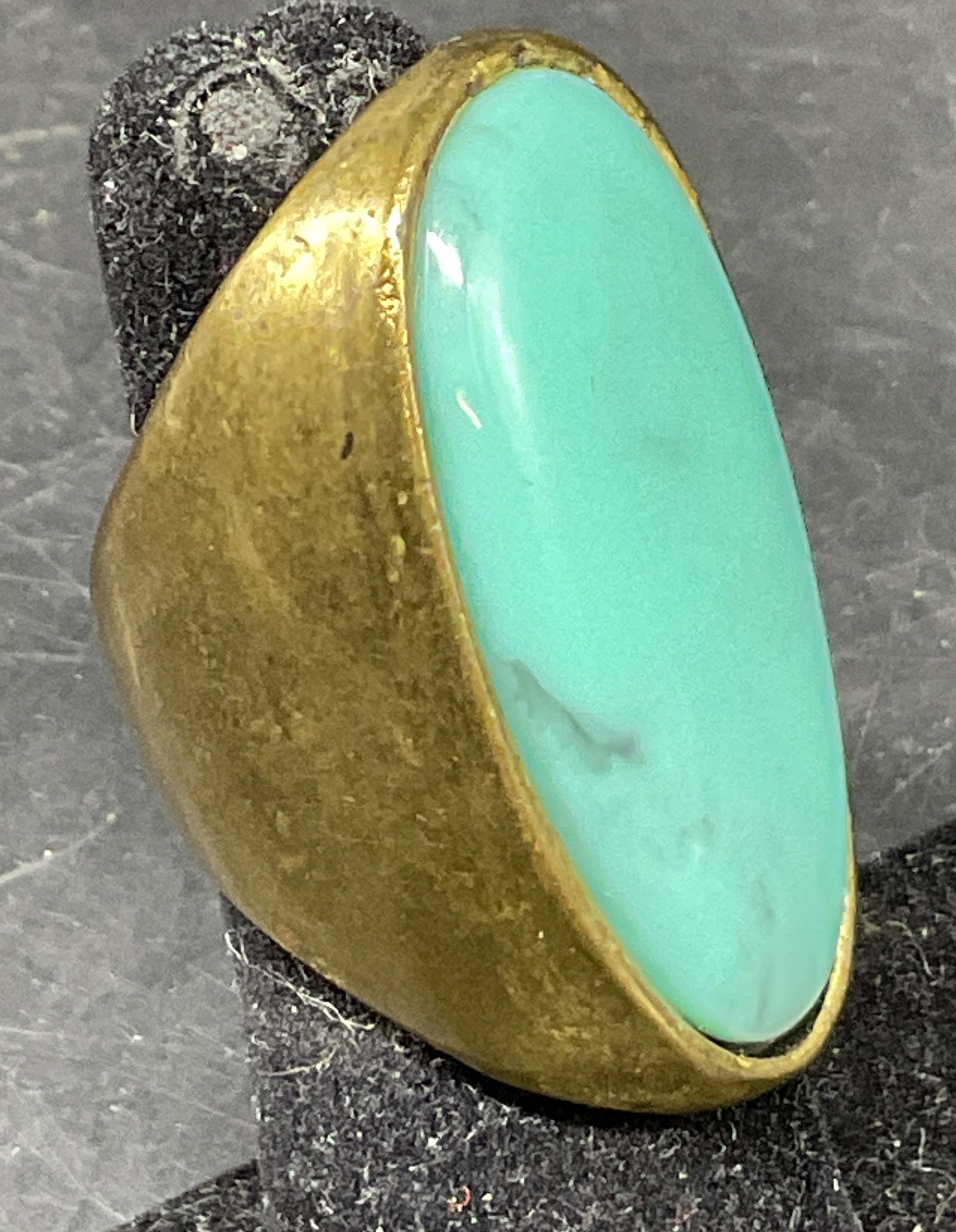 Vintage Turquoise Toned Oval Ring (1 of 6)