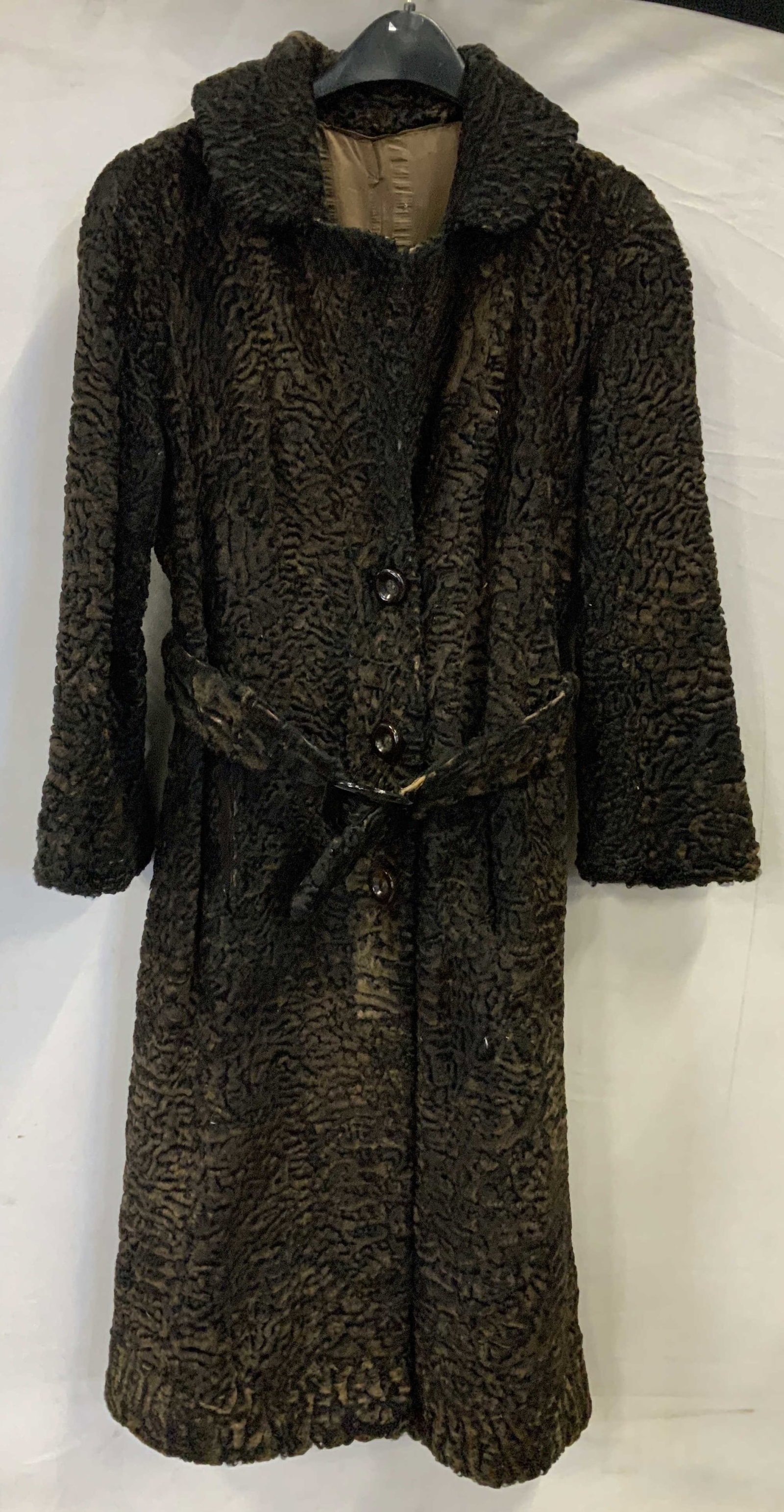 Vntg curly lamb wool coat (1 of 6)