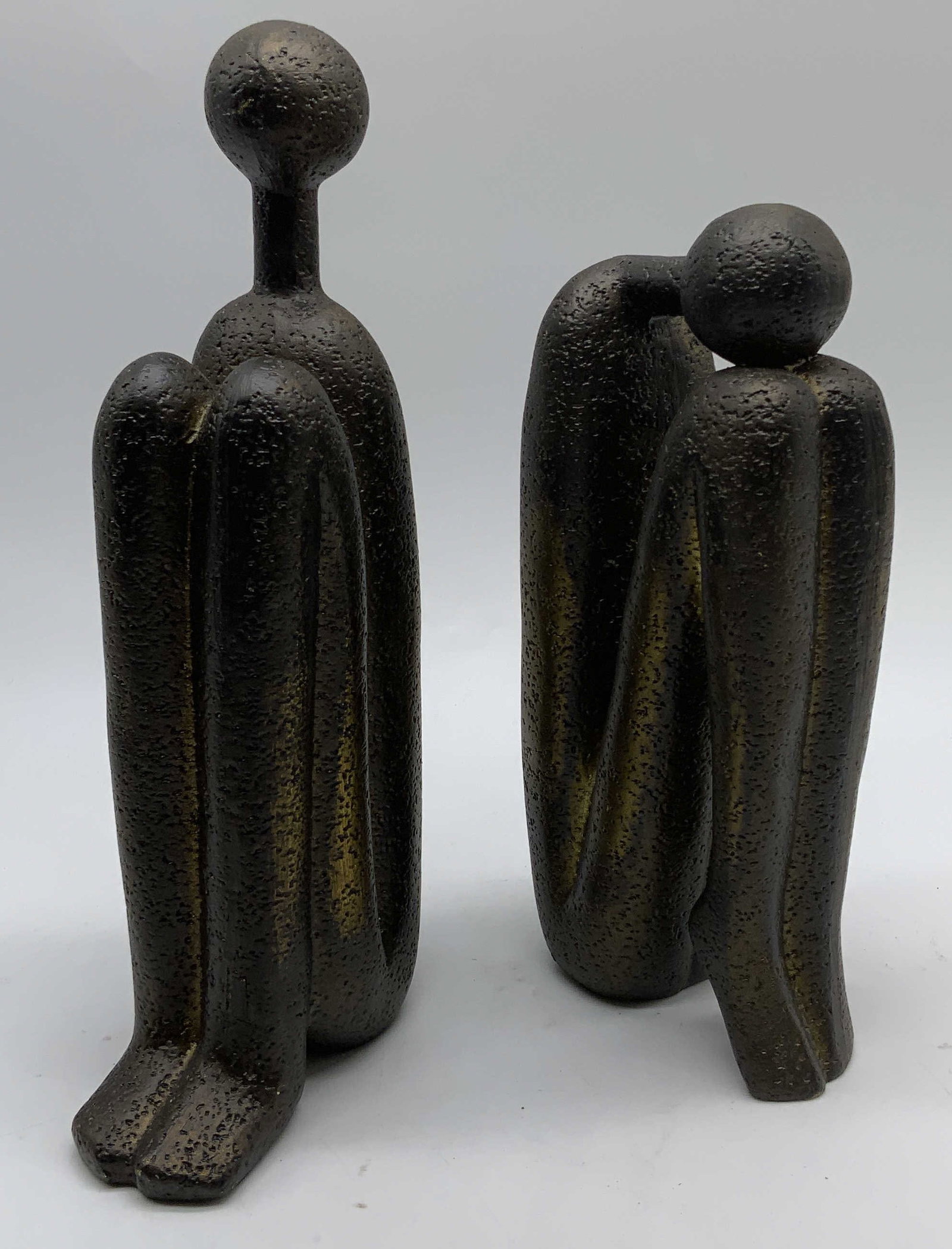 Modern Abstract The Thinker Bookends (1 of 6)