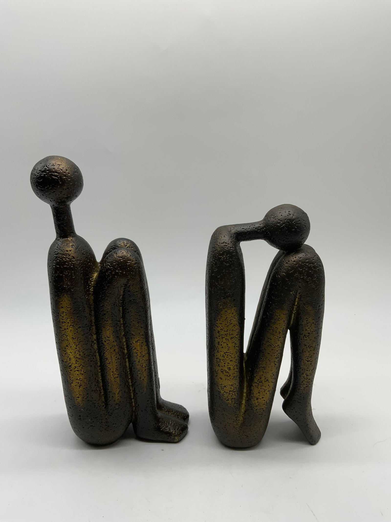 Modern Abstract The Thinker Bookends - 4