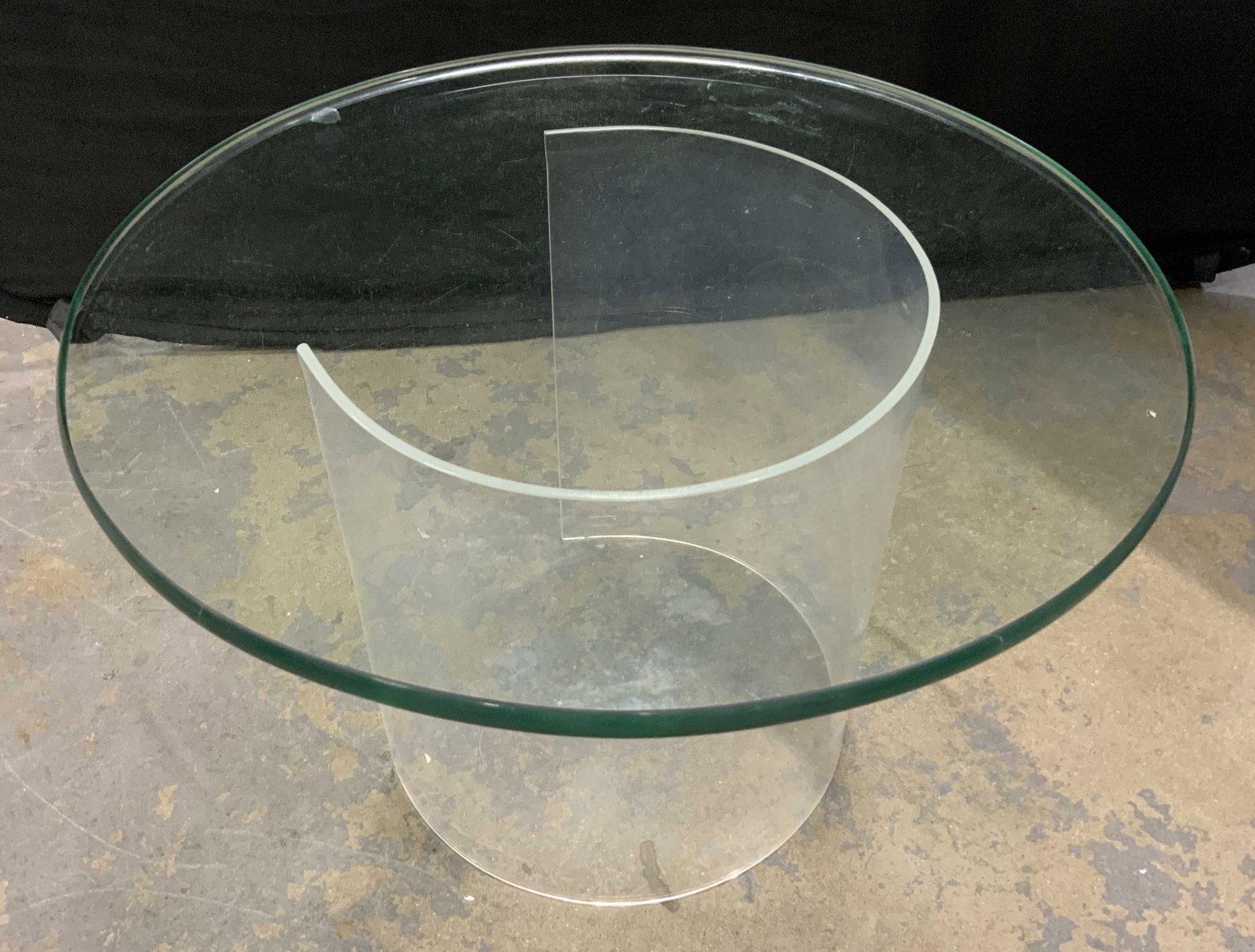 MCM Lucite Glass Snail Table (1 of 9)