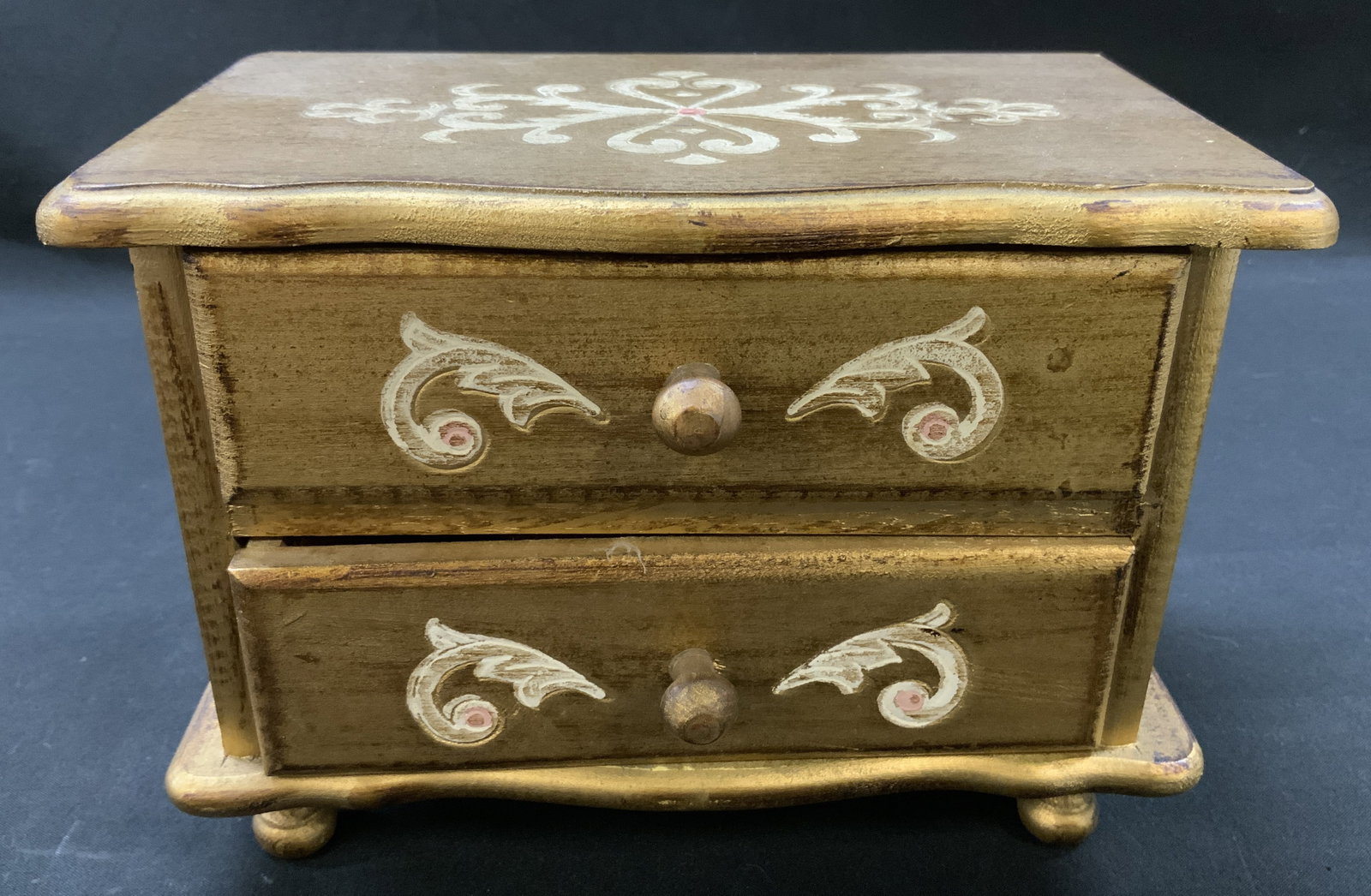 Vtg Wood Jewelry Music Box (1 of 7)