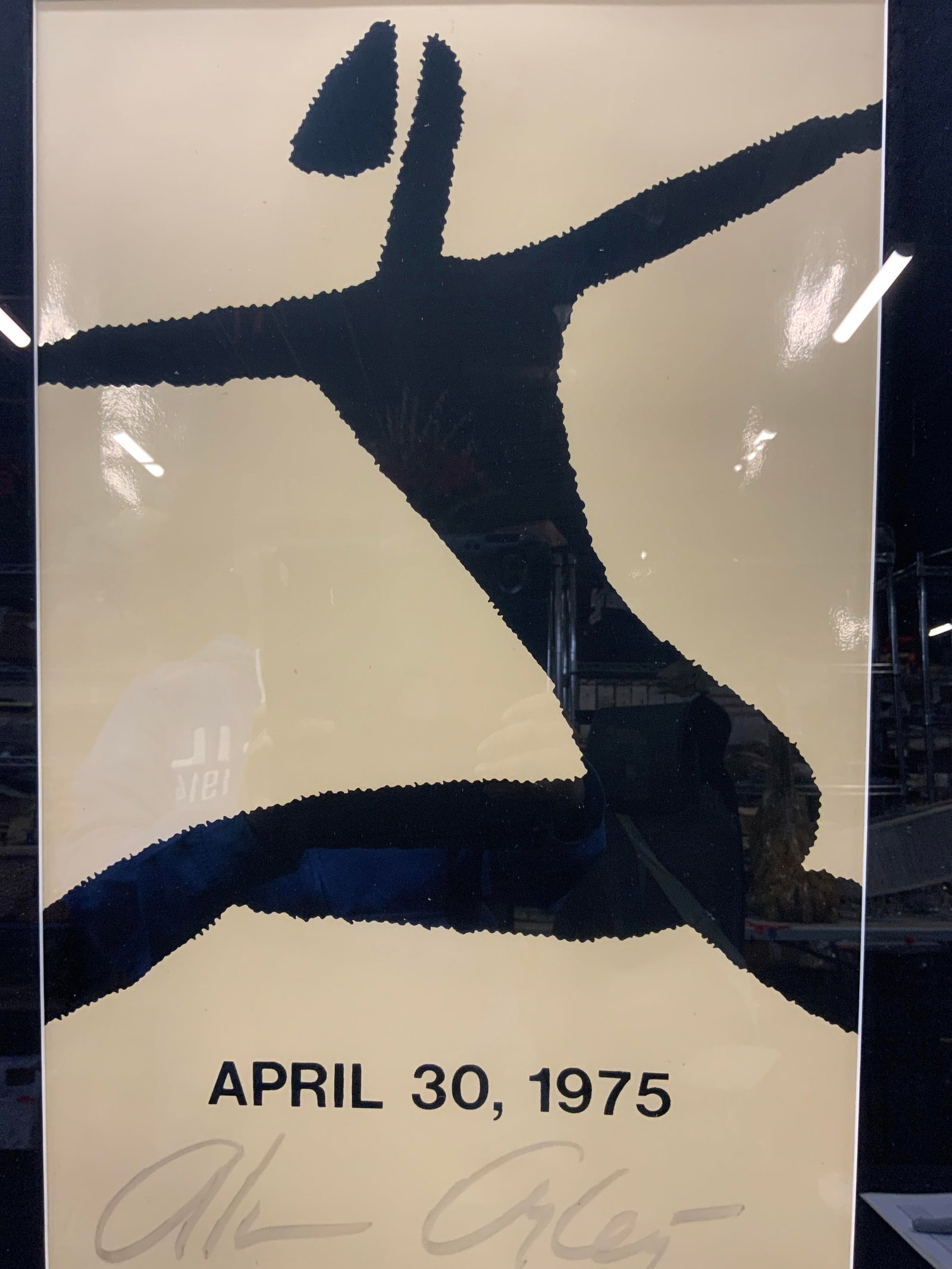 Vtg Sgnd Dancer Silkscreen Print, Framed - 2