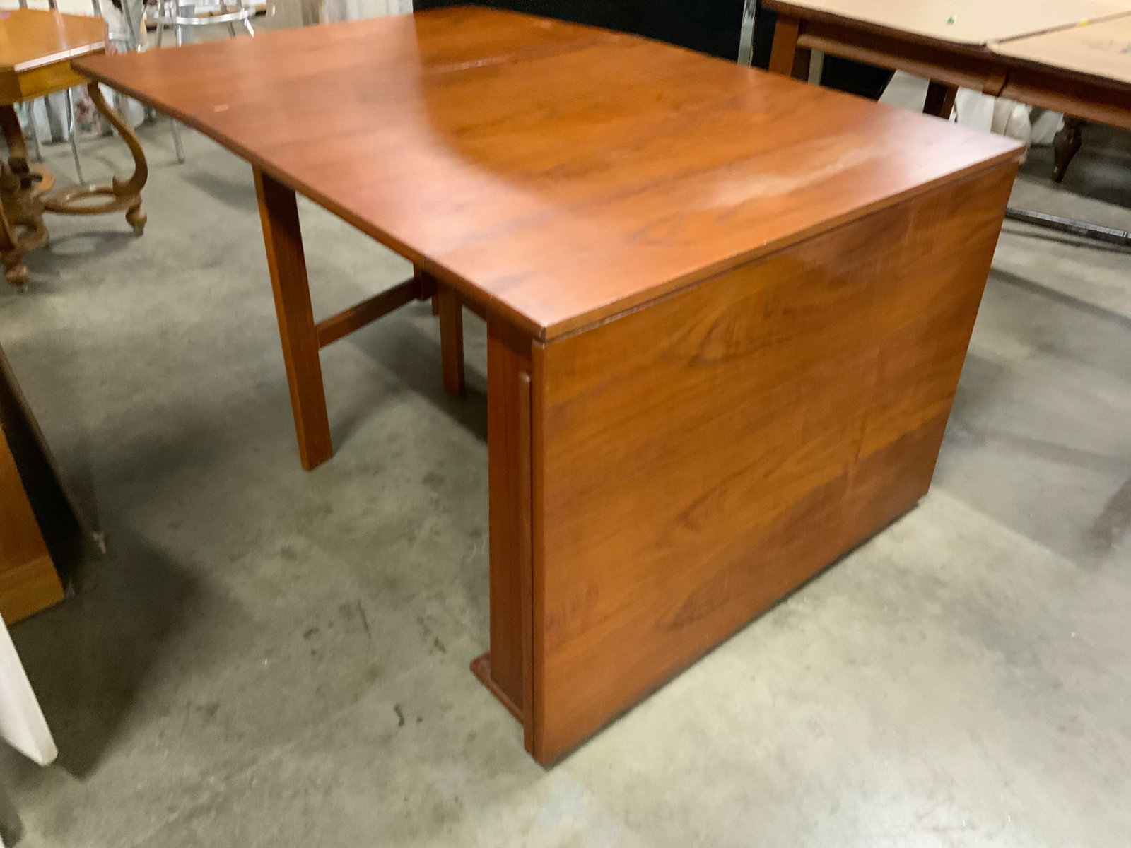 MCM Teak Drop Leaf Dining Table - 11