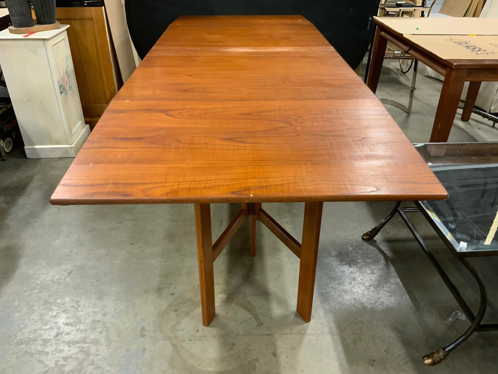 MCM Teak Drop Leaf Dining Table - 2