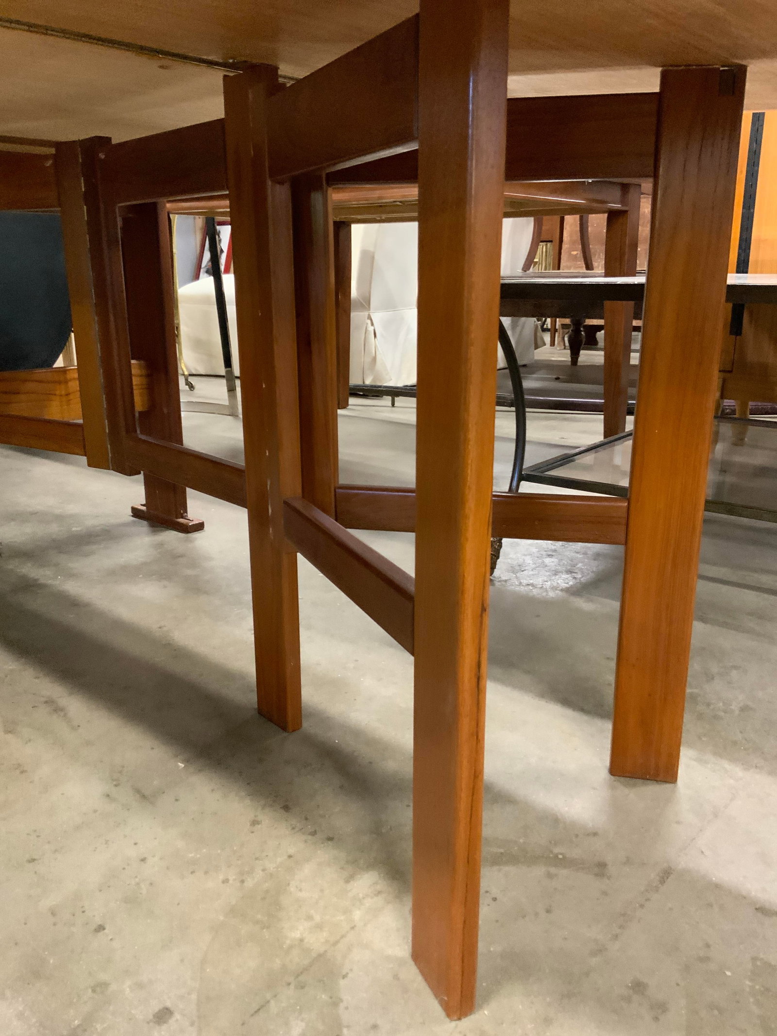 MCM Teak Drop Leaf Dining Table - 4