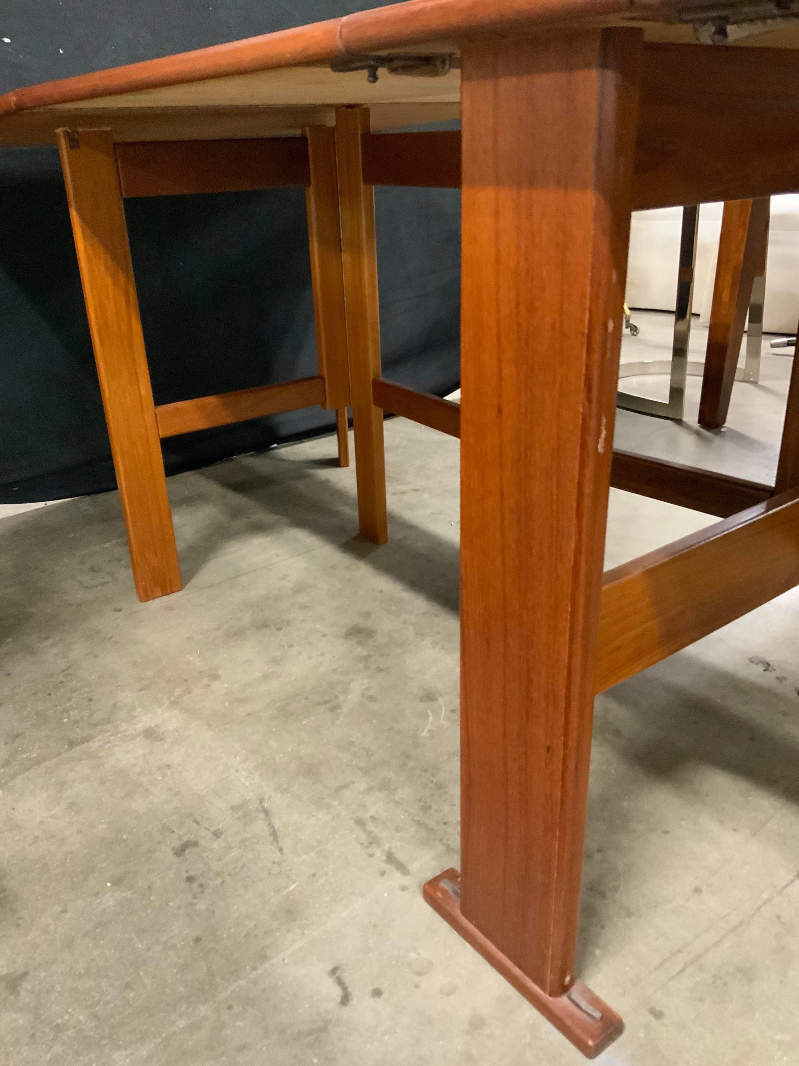 MCM Teak Drop Leaf Dining Table - 6